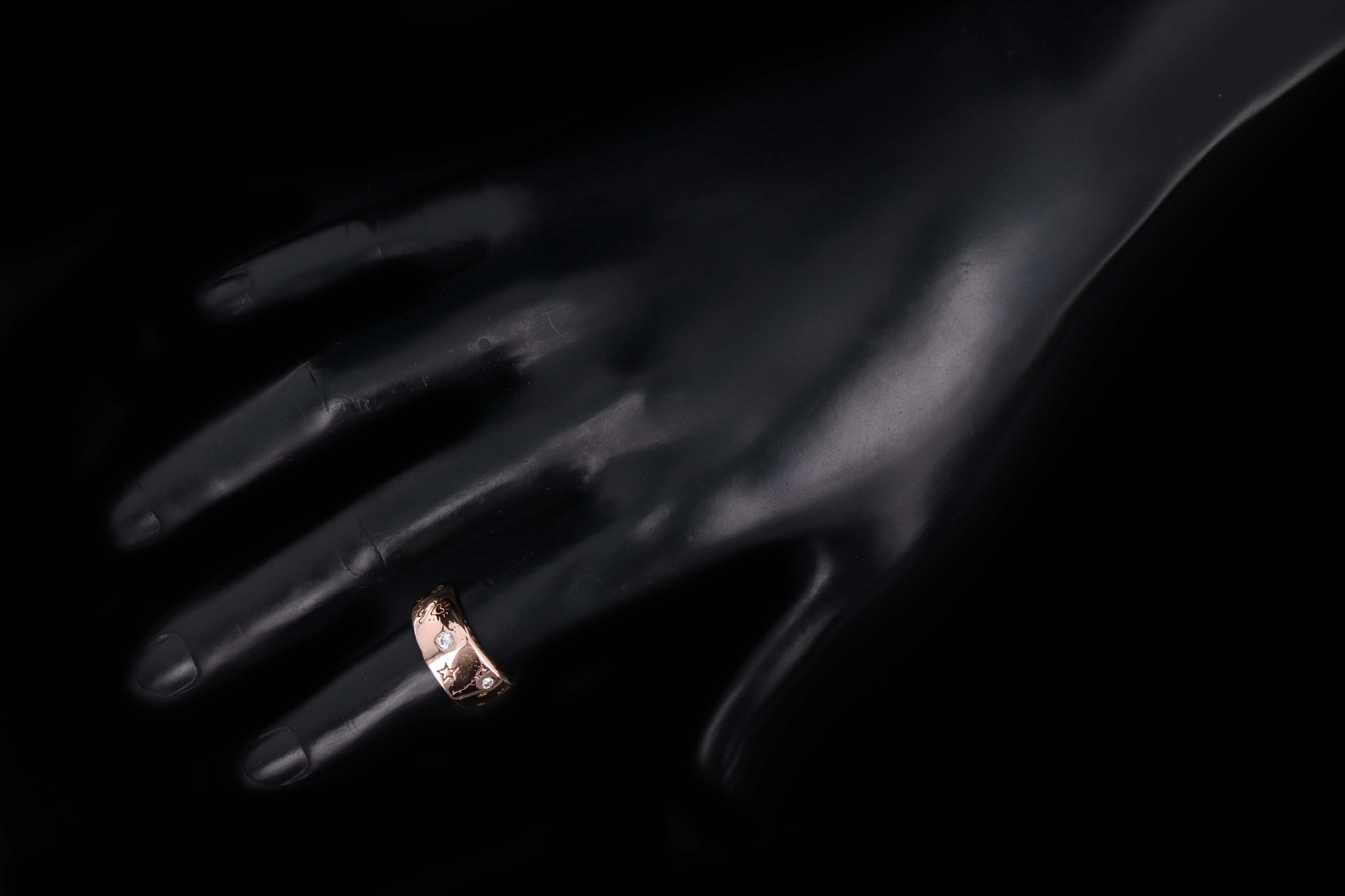Jes MaHarry 14K Rose Gold Round Diamond ''Casey'' Ring - Queen May