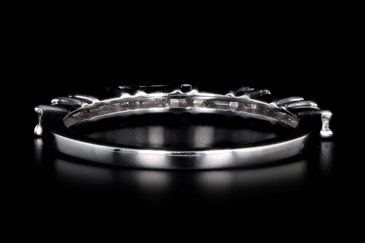 Platinum .35 Carat Total Weight Diamond Baguette Wedding Band - Queen May