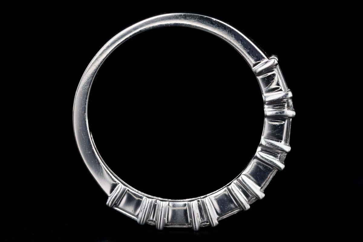Platinum .35 Carat Total Weight Diamond Baguette Wedding Band - Queen May