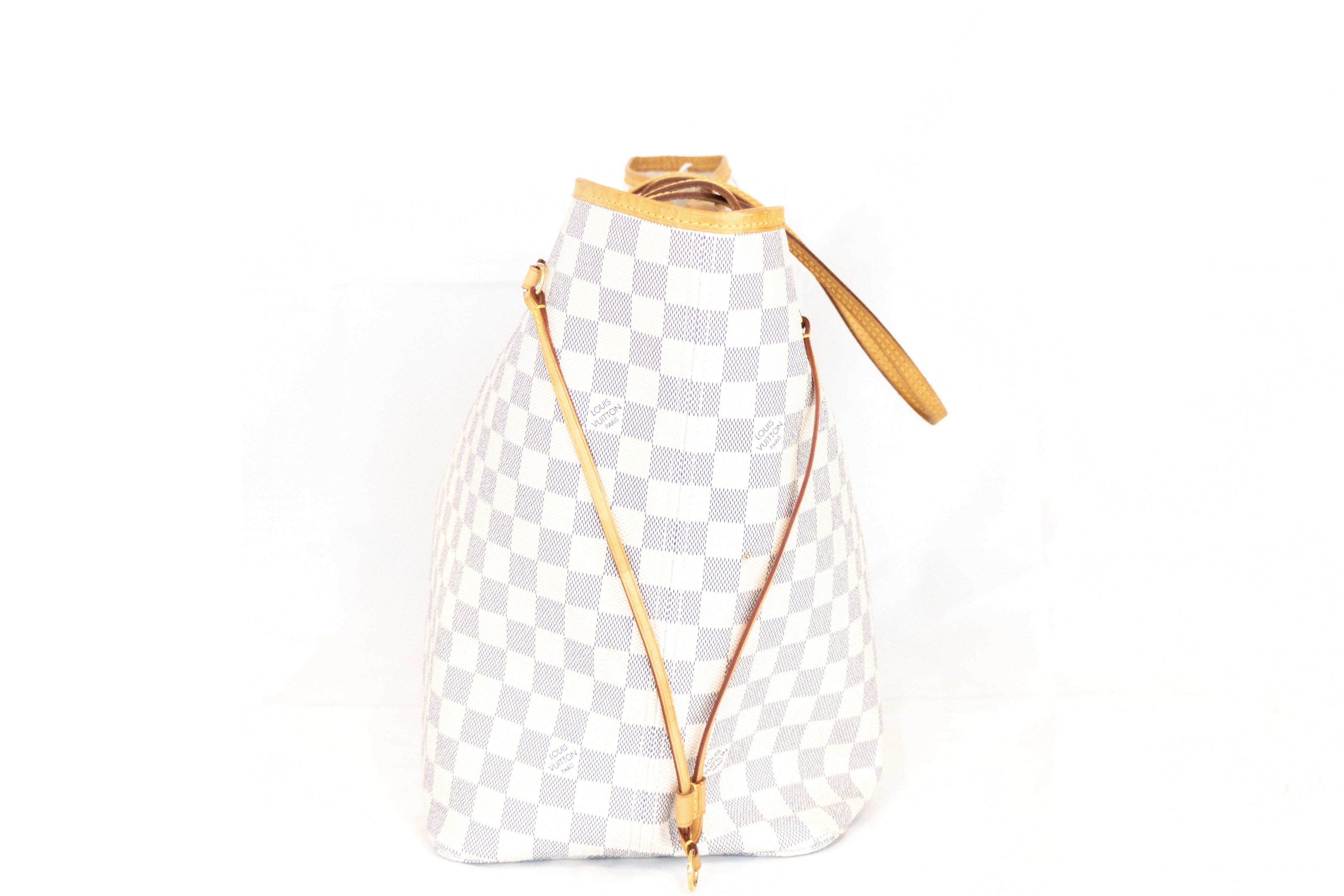 Louis Vuitton Damier Azur Neverfull GM Beige Interior - Queen May