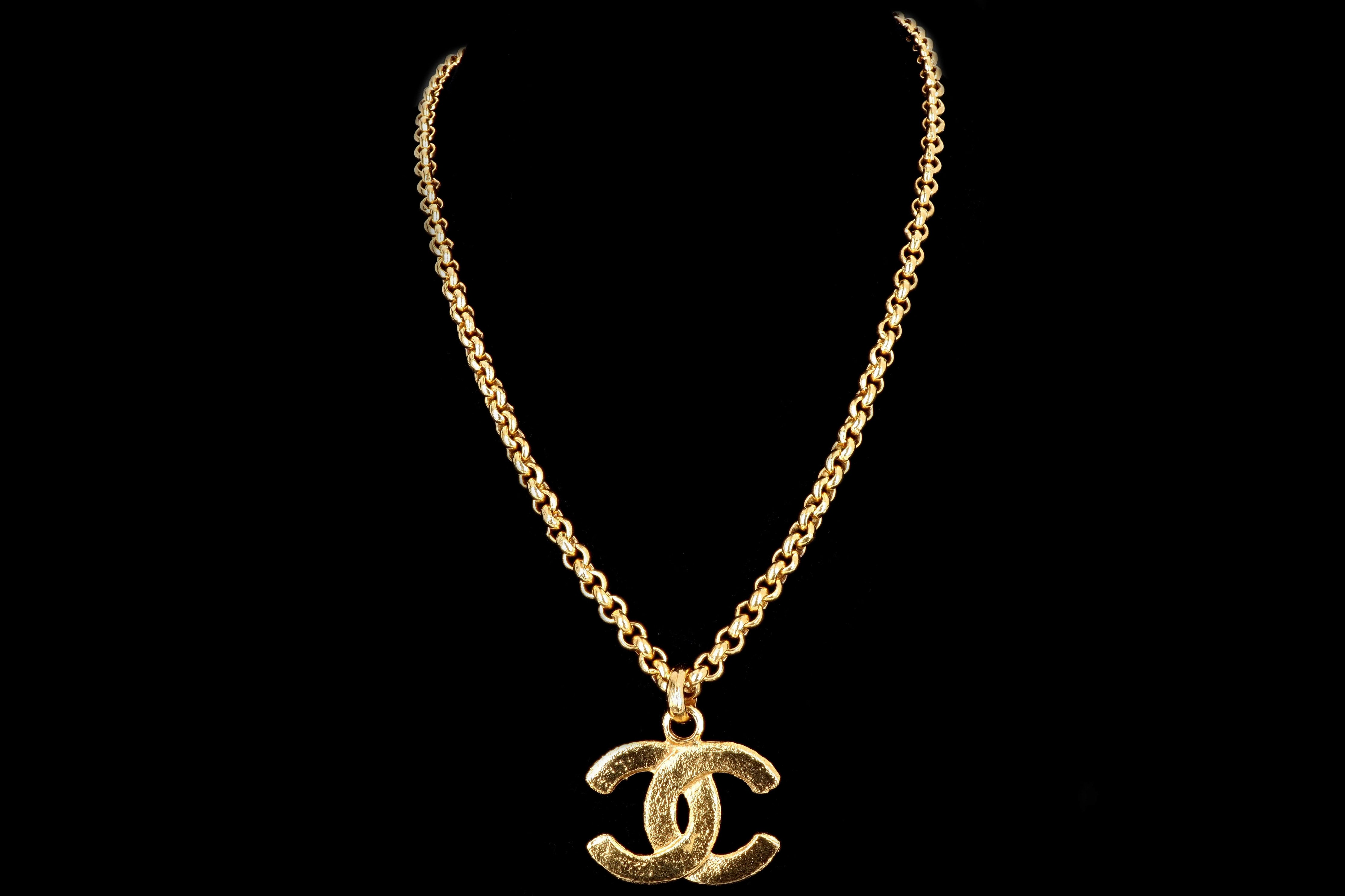 Vintage Chanel Logo Necklace - Queen May