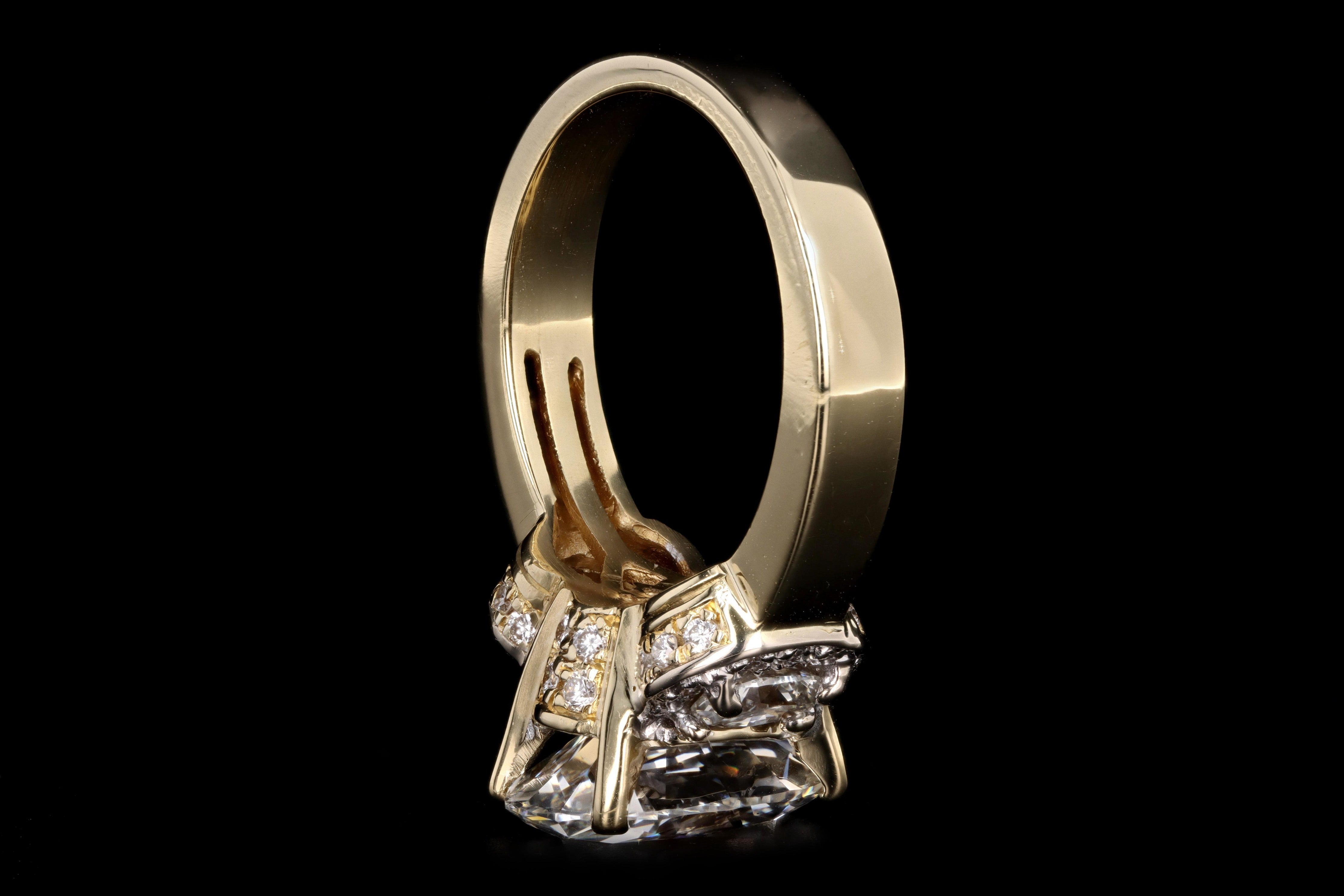 Modern Gregg Ruth 3.27 Carat Oval Diamond Engagement Ring GIA Certified - Queen May