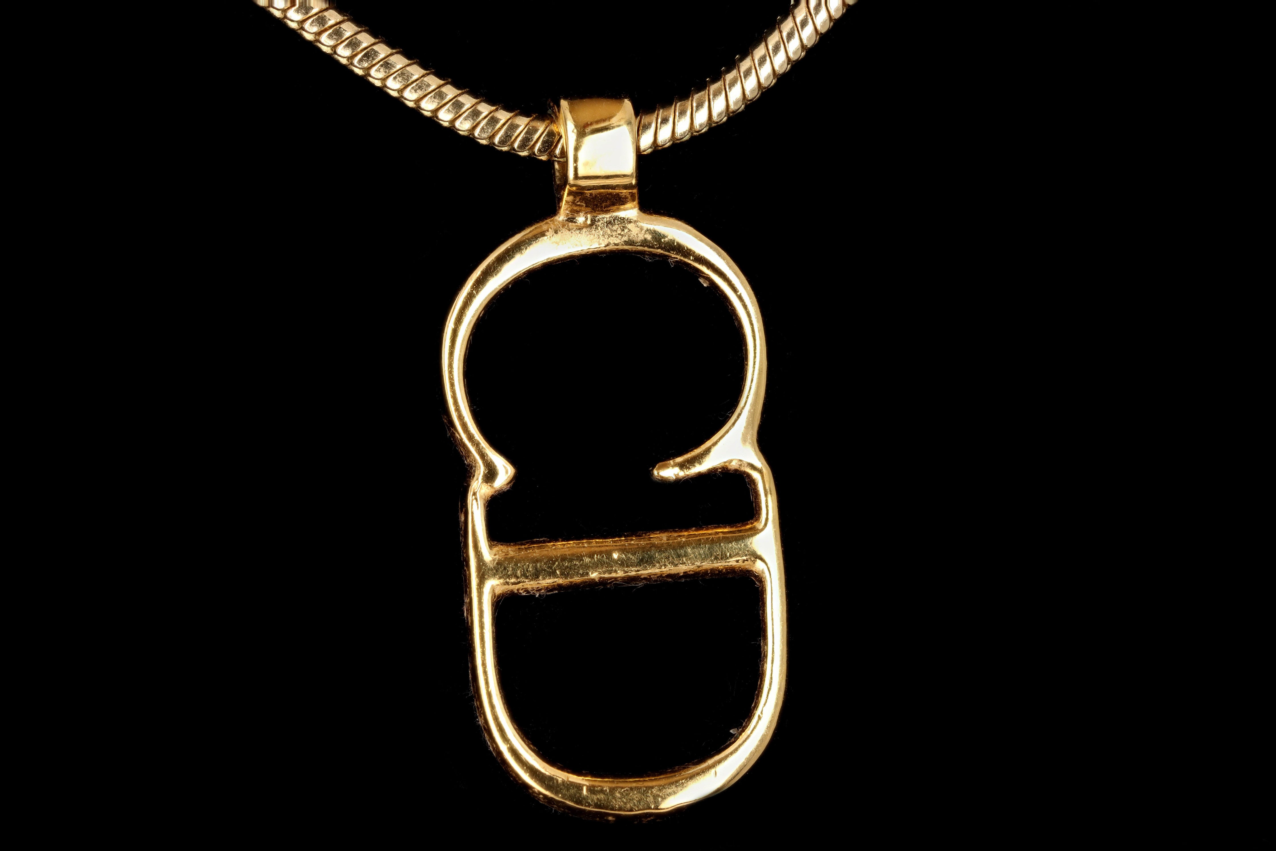 Vintage Christian Dior Logo Necklace - Queen May