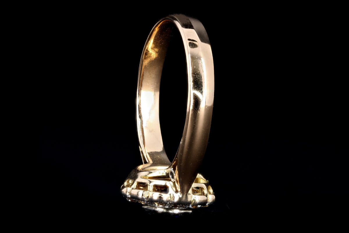 Art Deco 18K Yellow Gold & Platinum .40 Carat Sapphire & Diamond Ring - Queen May