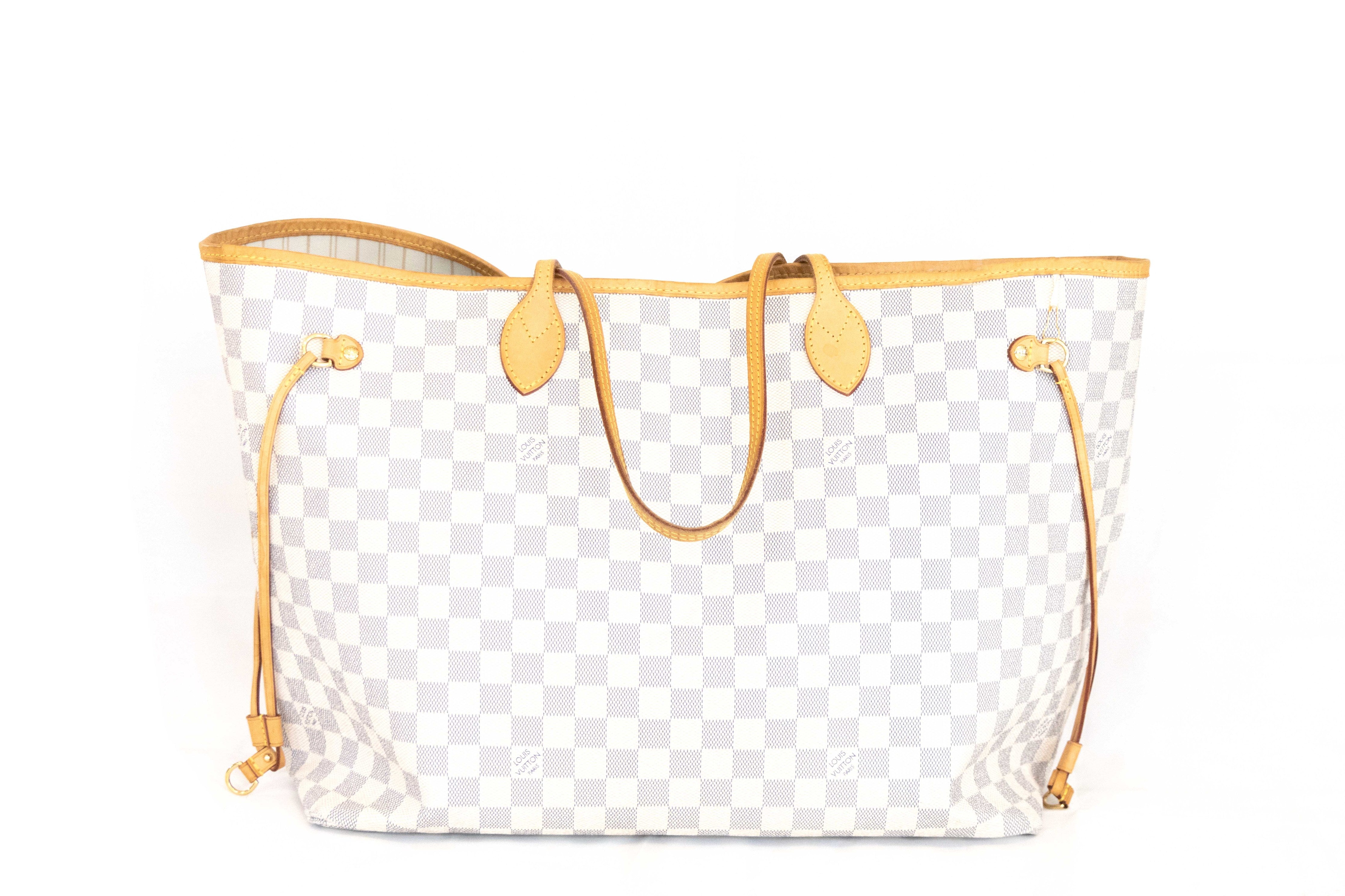 Louis Vuitton Damier Azur Neverfull GM Beige Interior - Queen May