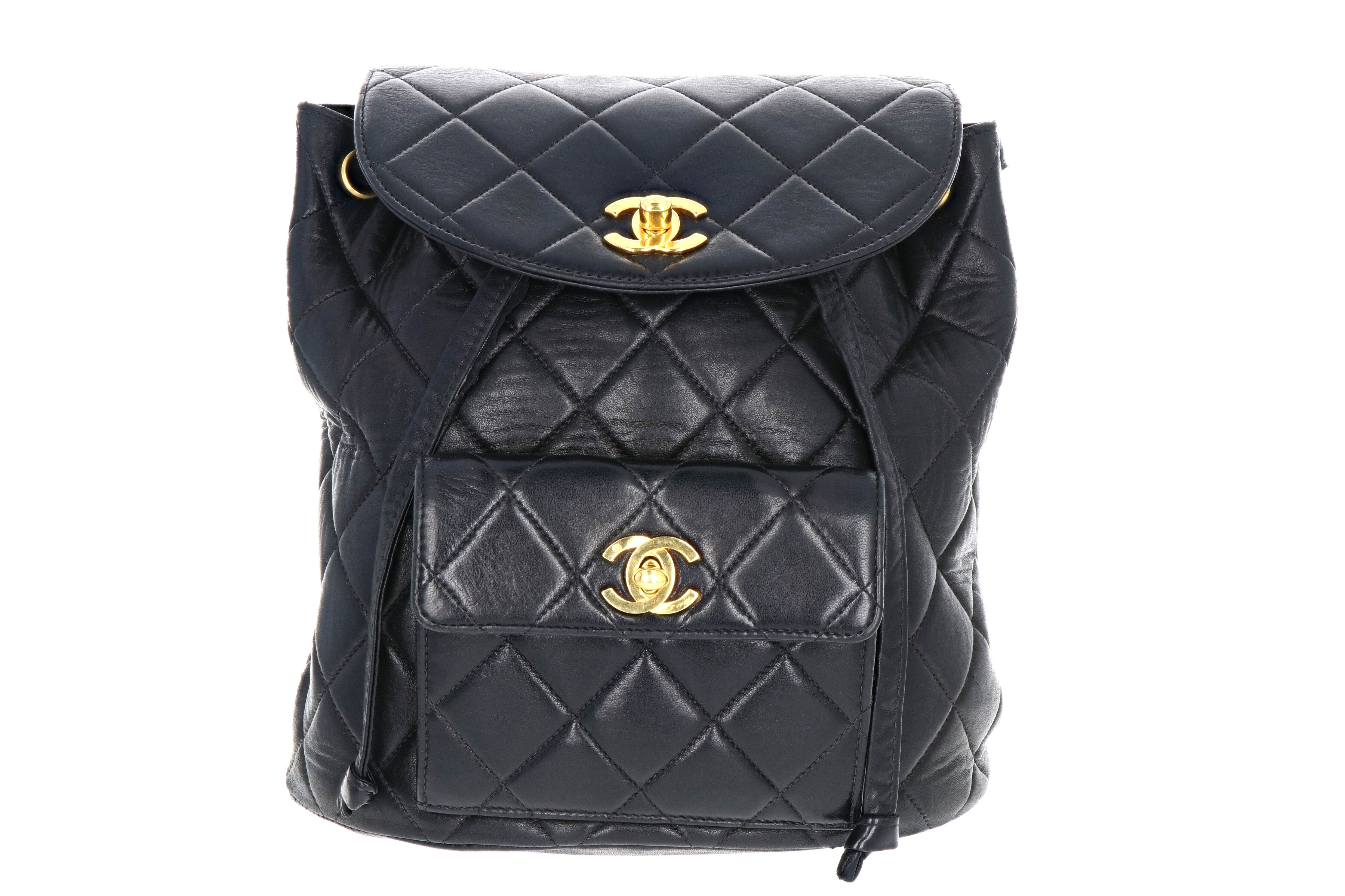 Chanel Lambskin Vintage Quilted Double CC Backpack - Queen May