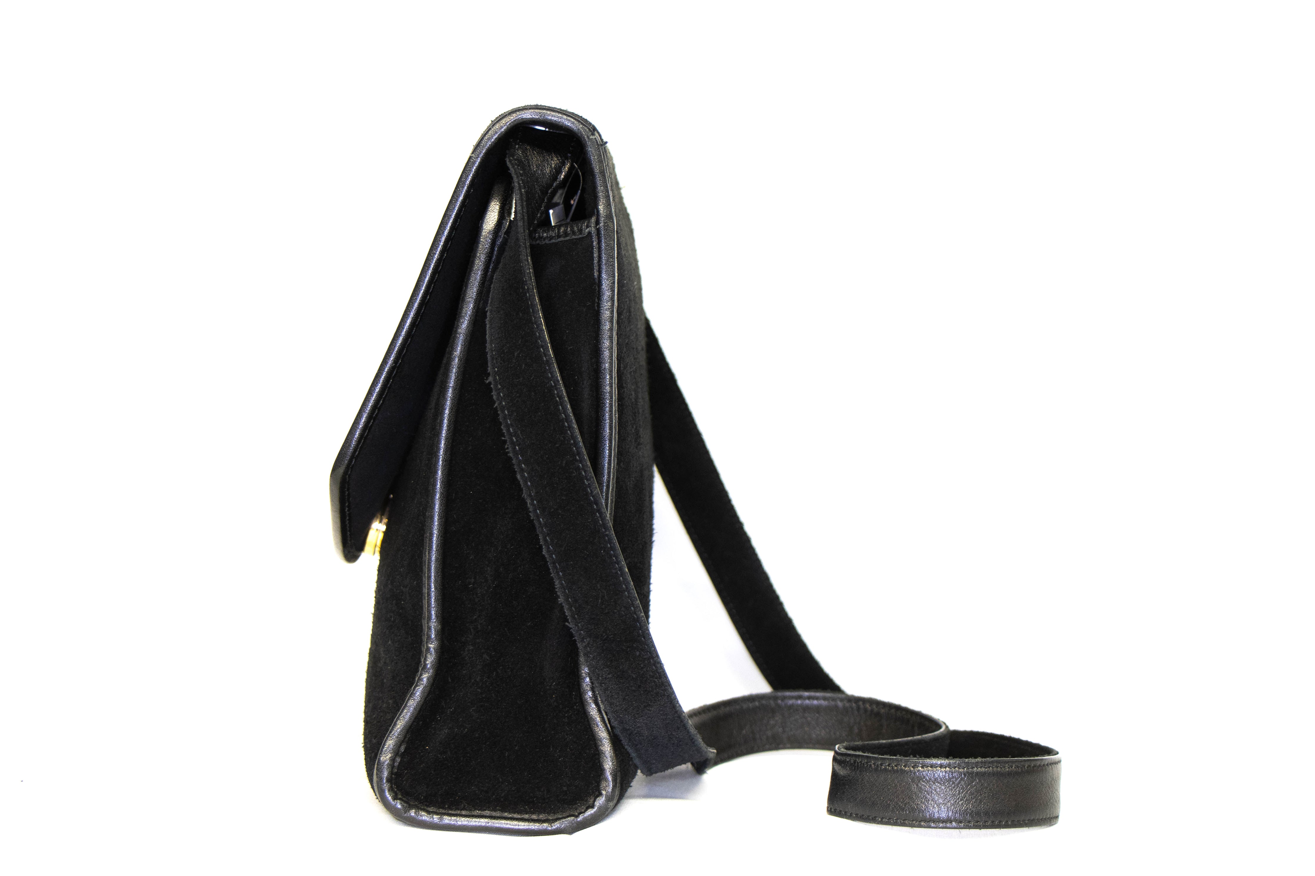 Vintage Saint Laurent Suede Crossbody - Queen May