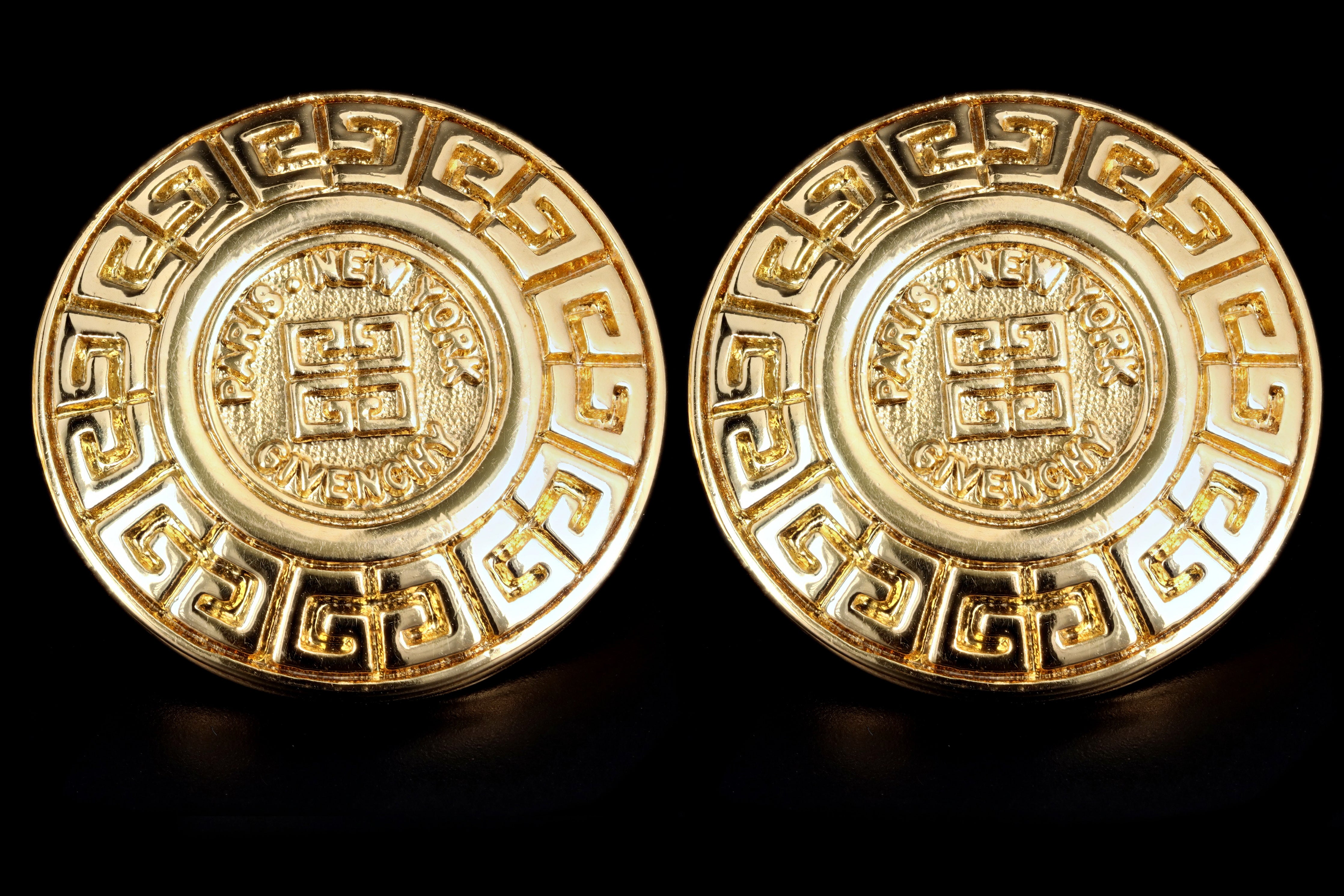 Givenchy Gold Plated Button Earrings - Queen May