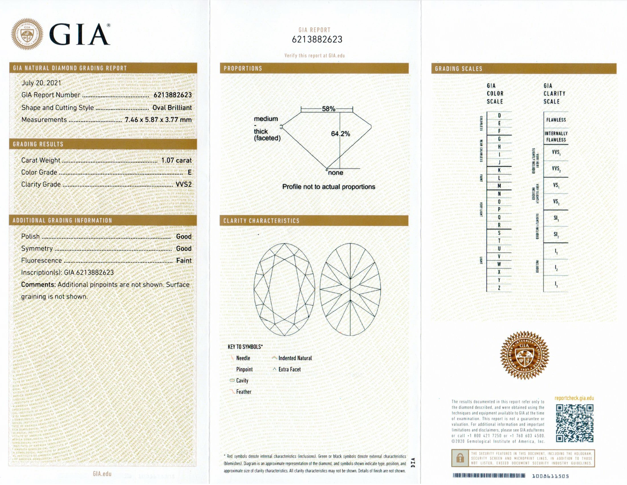 14K Rose Gold 1.07 Carat Oval Cut Diamond Engagement Ring GIA Certified - Queen May