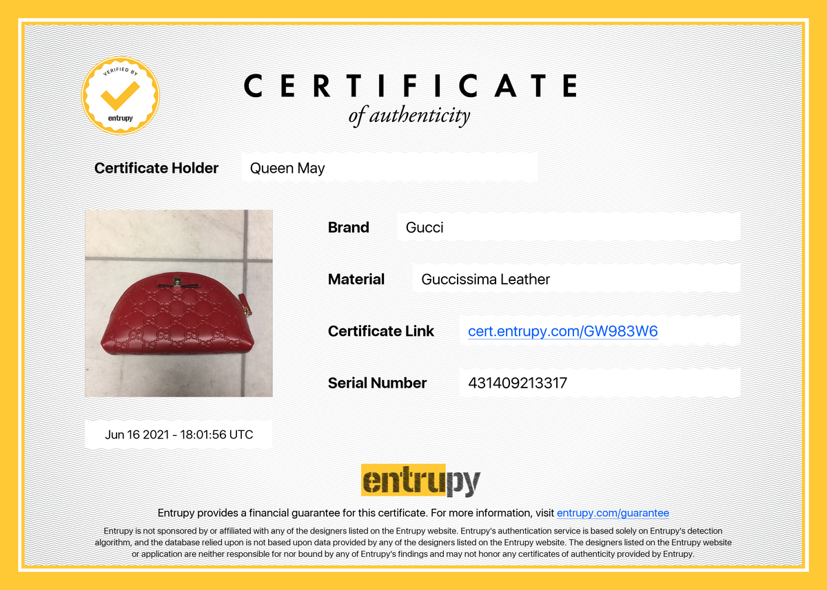 Gucci Bow Signature Cosmetic Case - Queen May