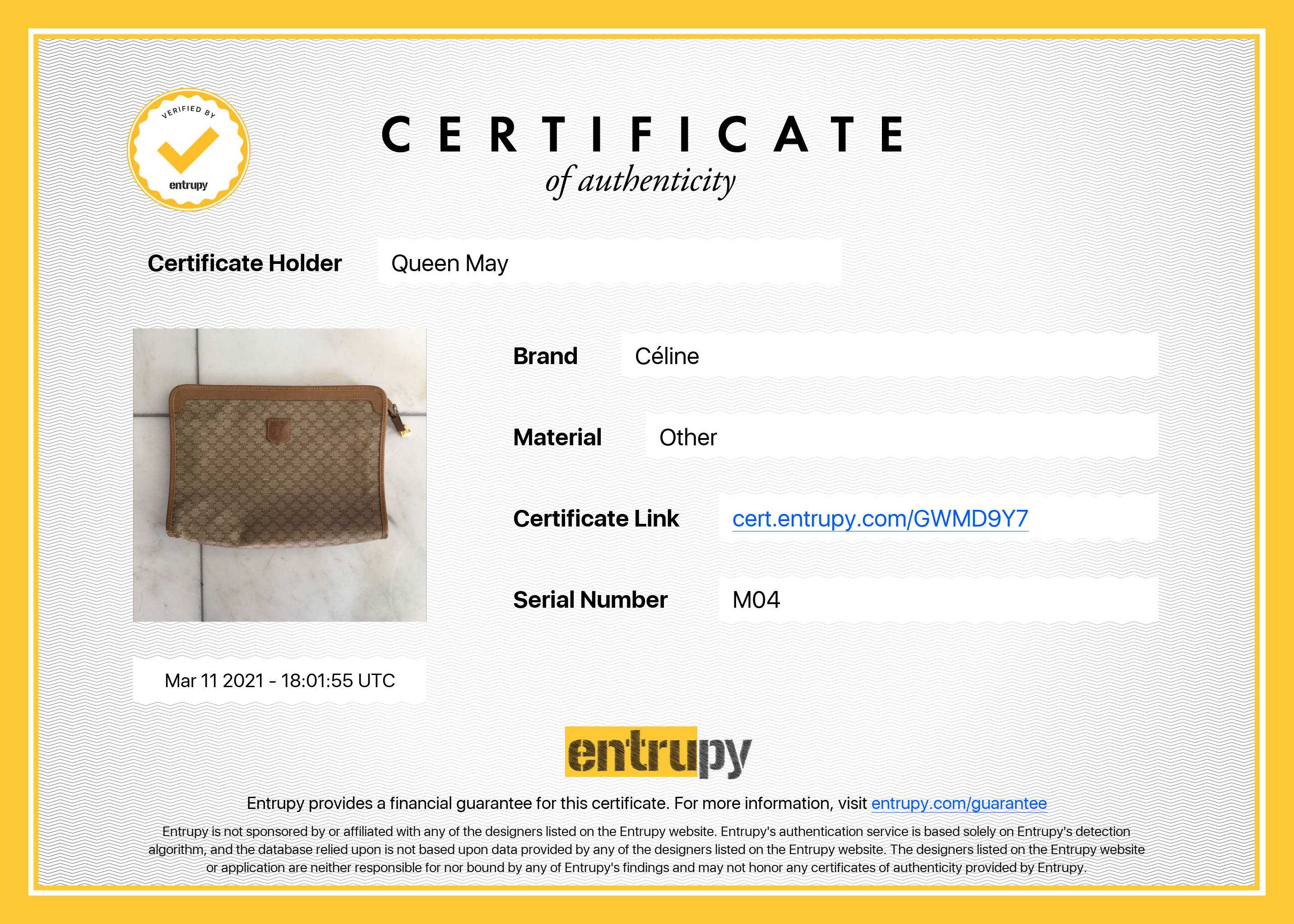 Vintage Celine Macadam Clutch Bag - Queen May