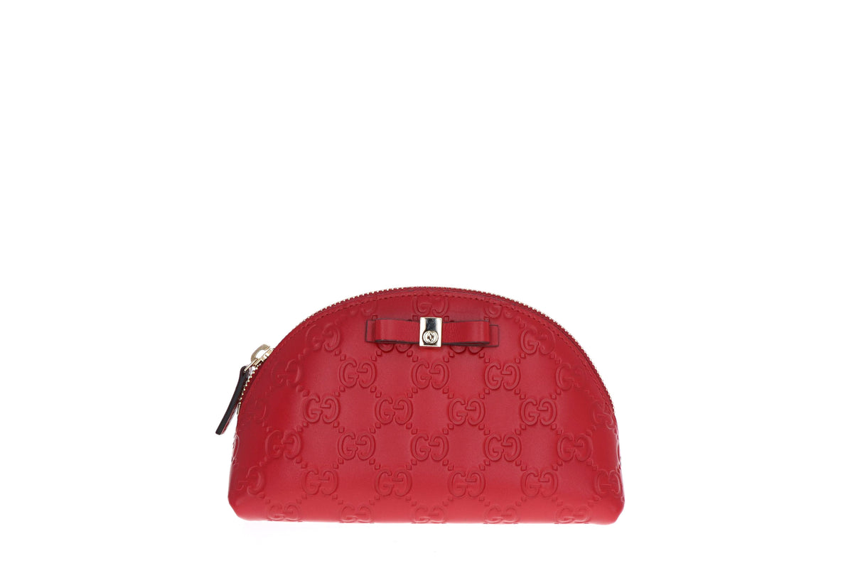 Gucci Bow Signature Cosmetic Case - Queen May