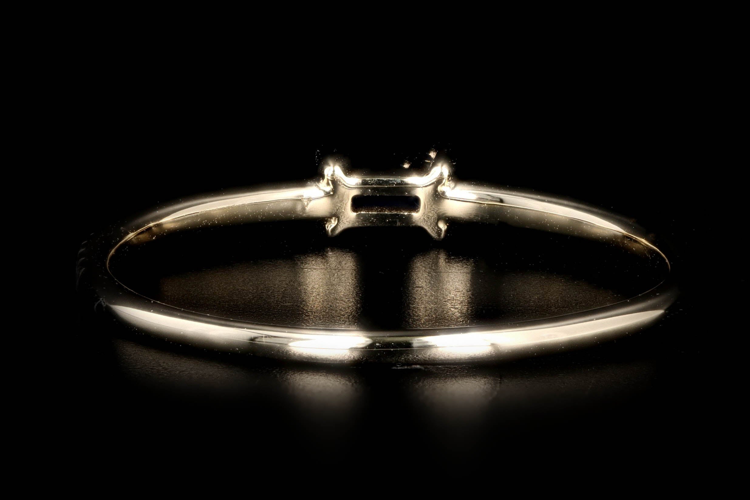 New 14K Yellow Gold Natural Sapphire & Diamond Band - Queen May