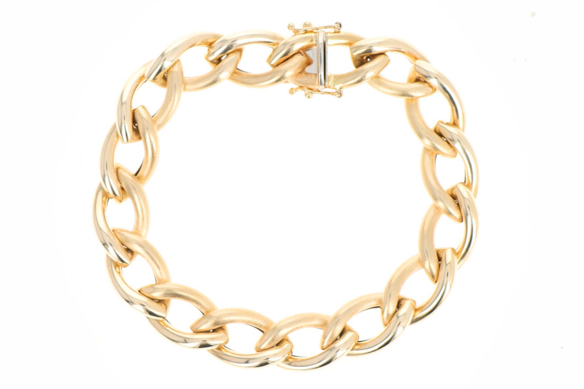 14K Yellow Gold Link Bracelet - Queen May