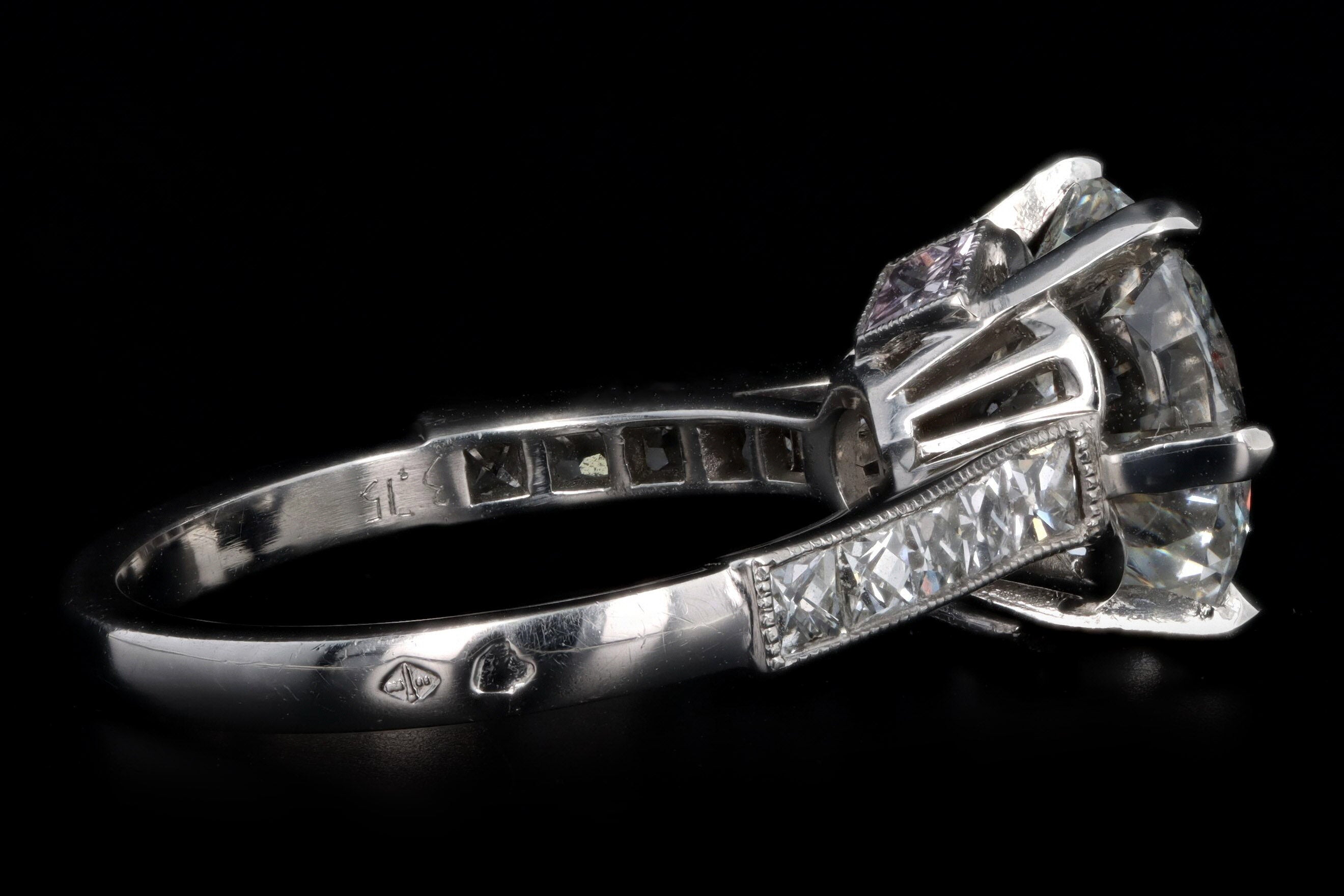 Platinum 3.75 Carat Round Brilliant Diamond Engagement Ring GIA Certified & IGI Appraisal - Queen May