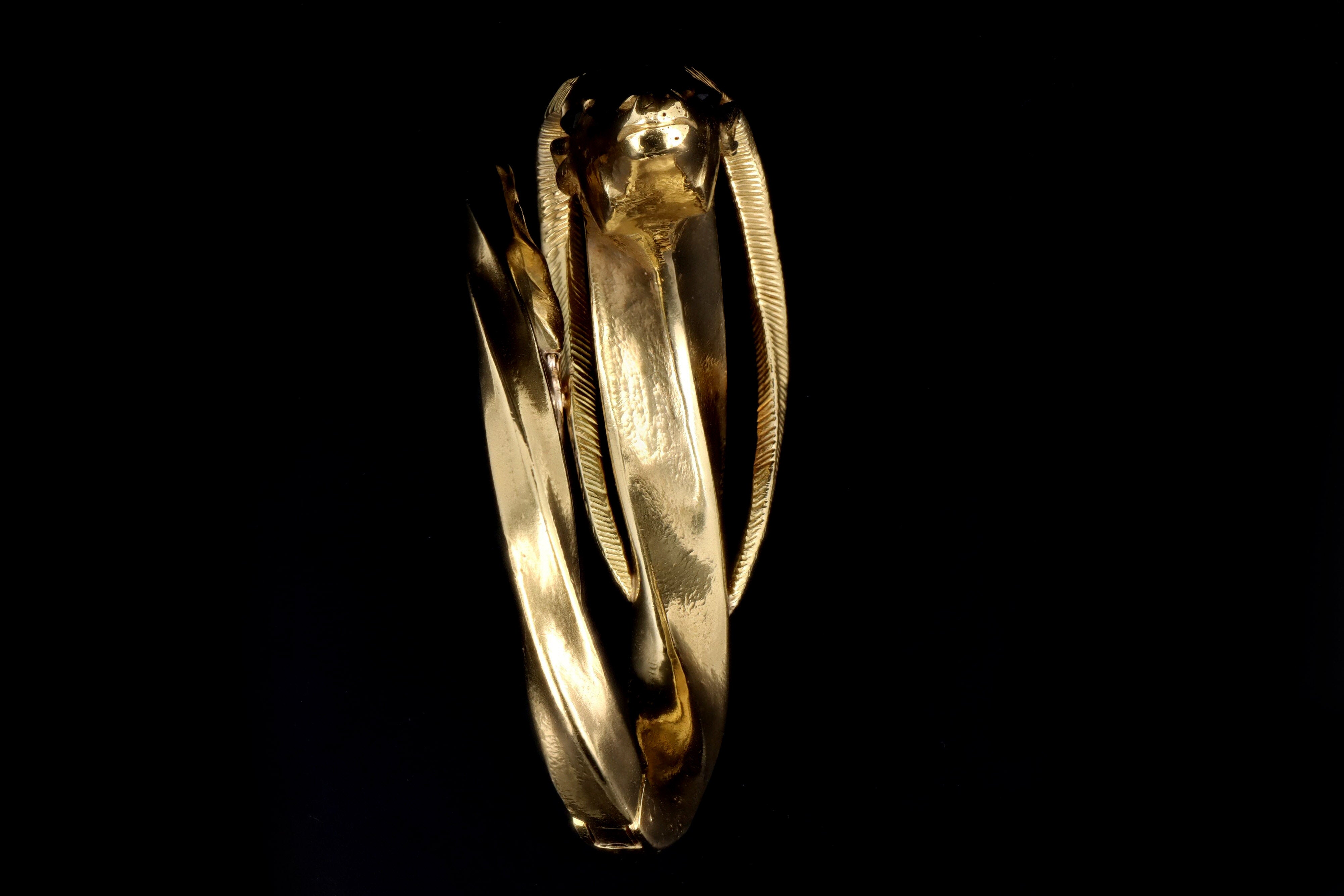 Vintage 18K Yellow Gold Sapphire Aries Bracelet - Queen May