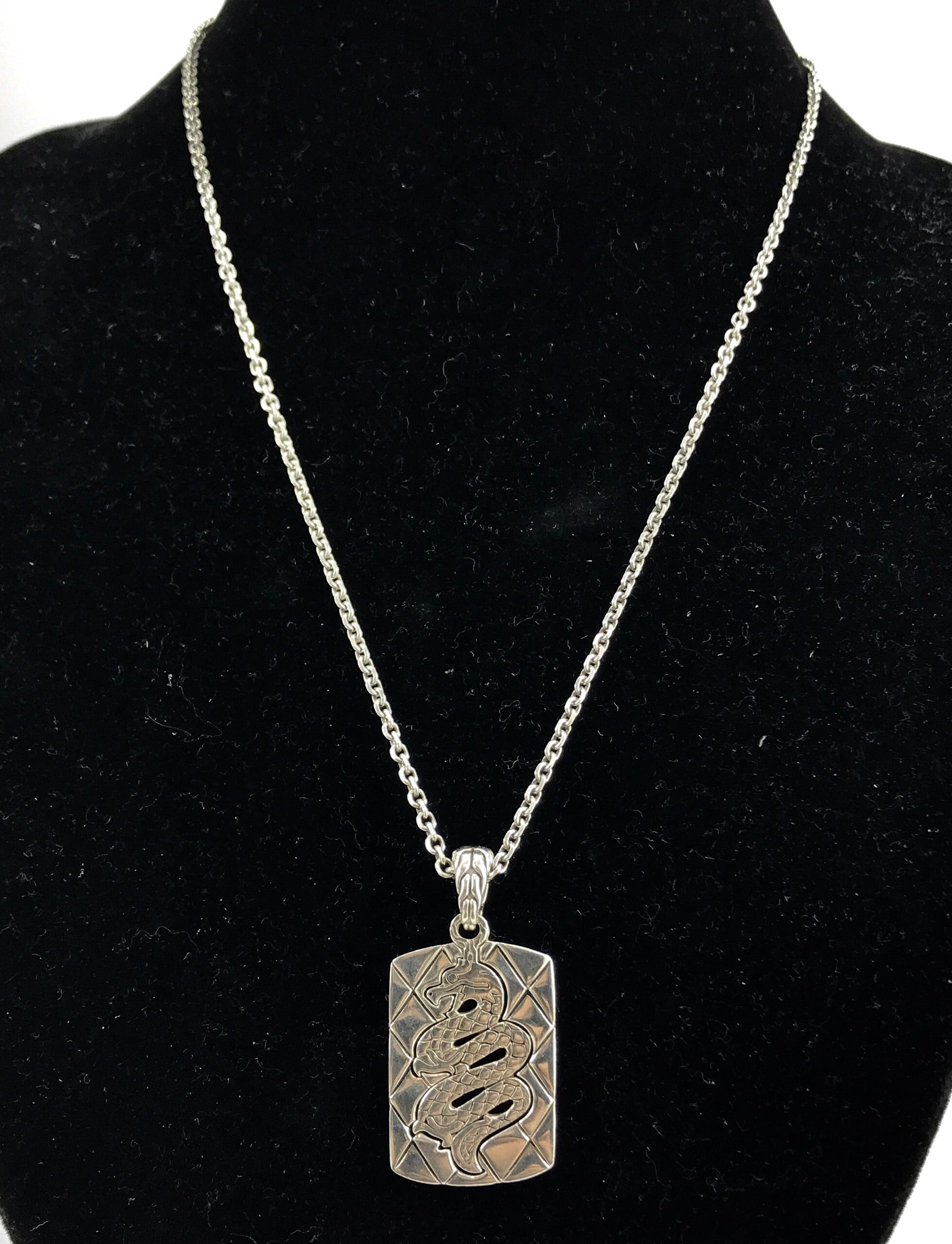 John Hardy Sterling Silver Dragon Pendant & Chain Necklace - Queen May