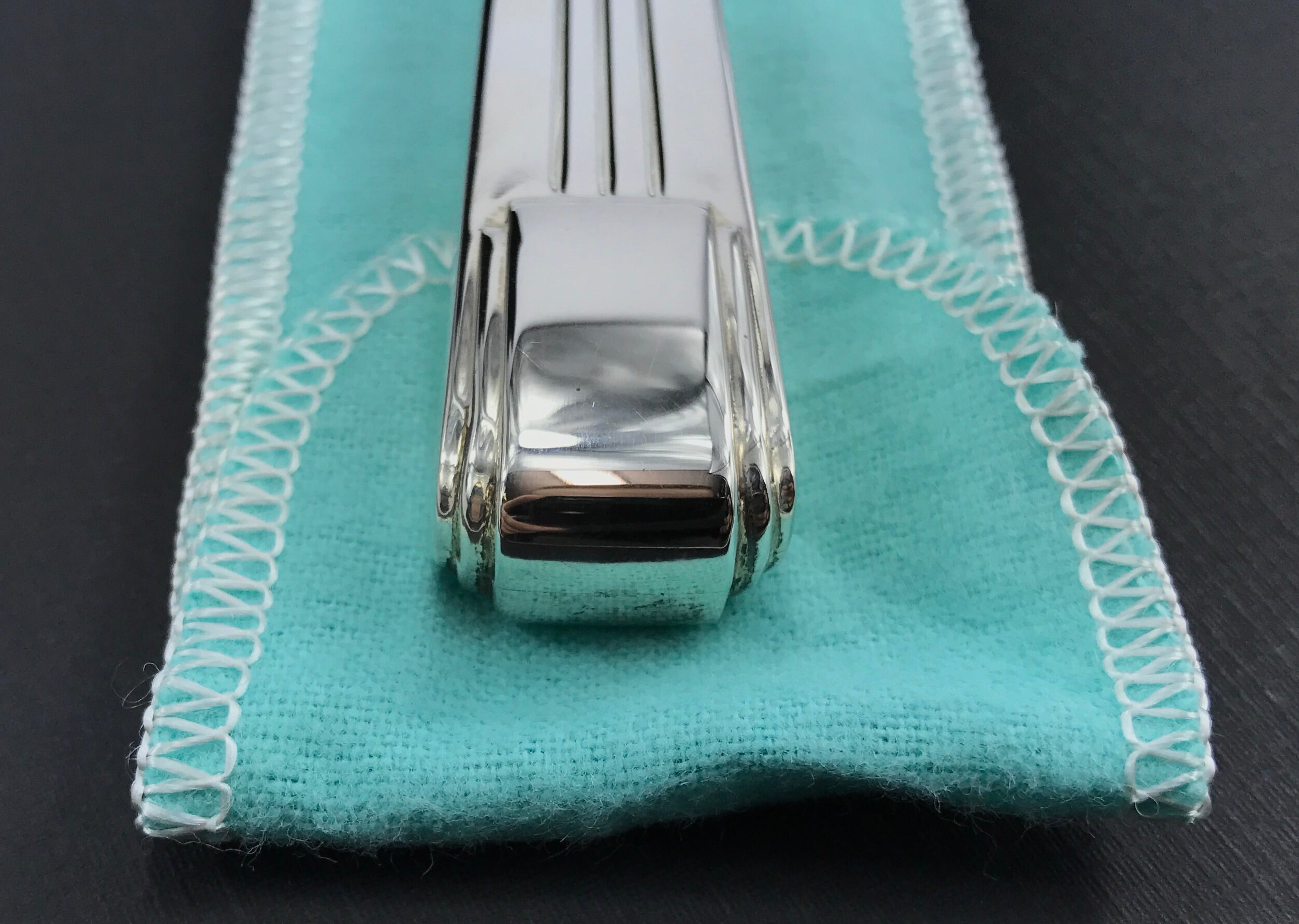 Tiffany & Co Sterling Silver Century Pattern Bottle Opener w/ Pouch - Queen May