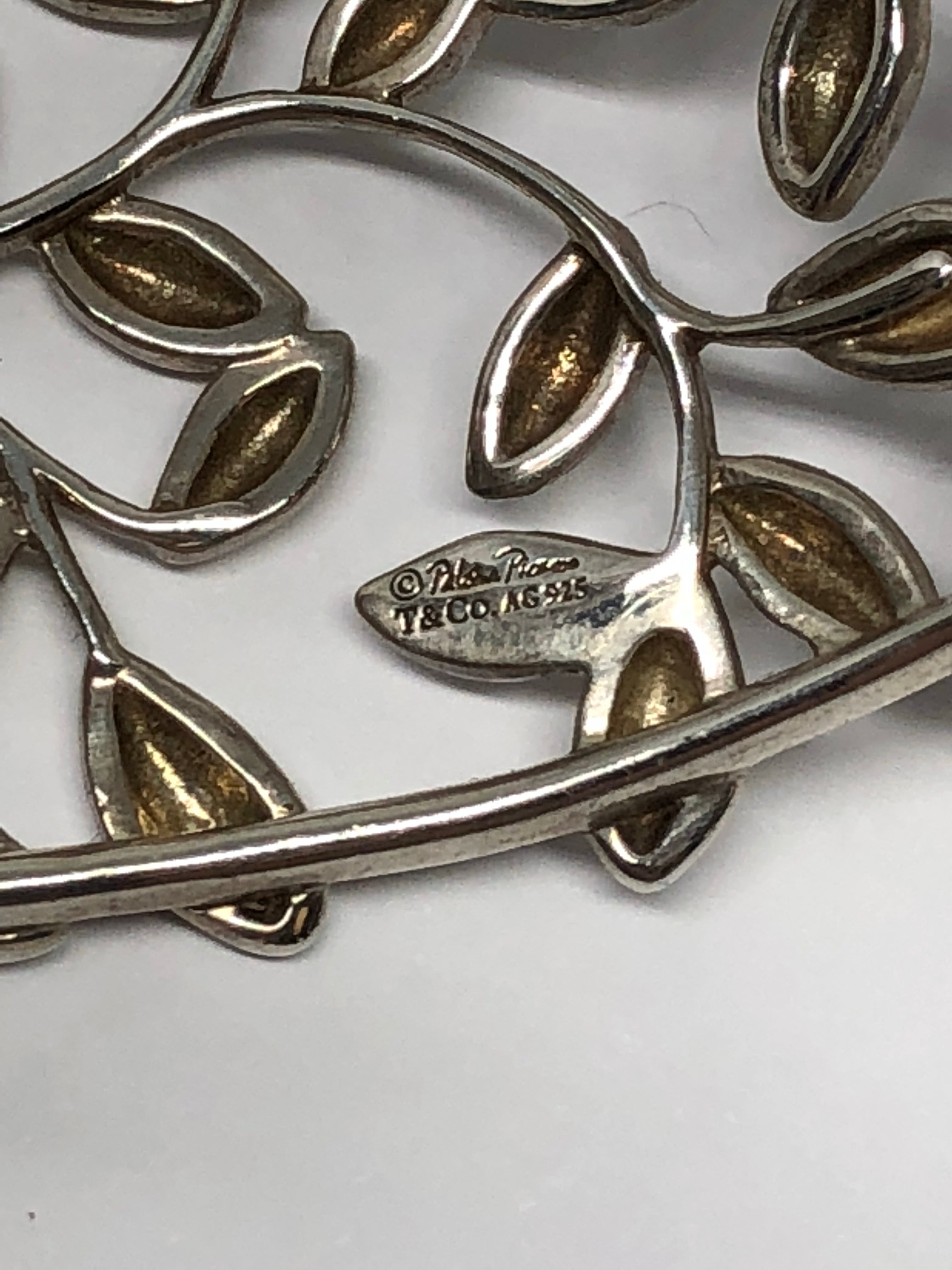 Tiffany & Co Sterling Silver Paloma Picasso Olive Leaf Cuff Bracelet - Queen May