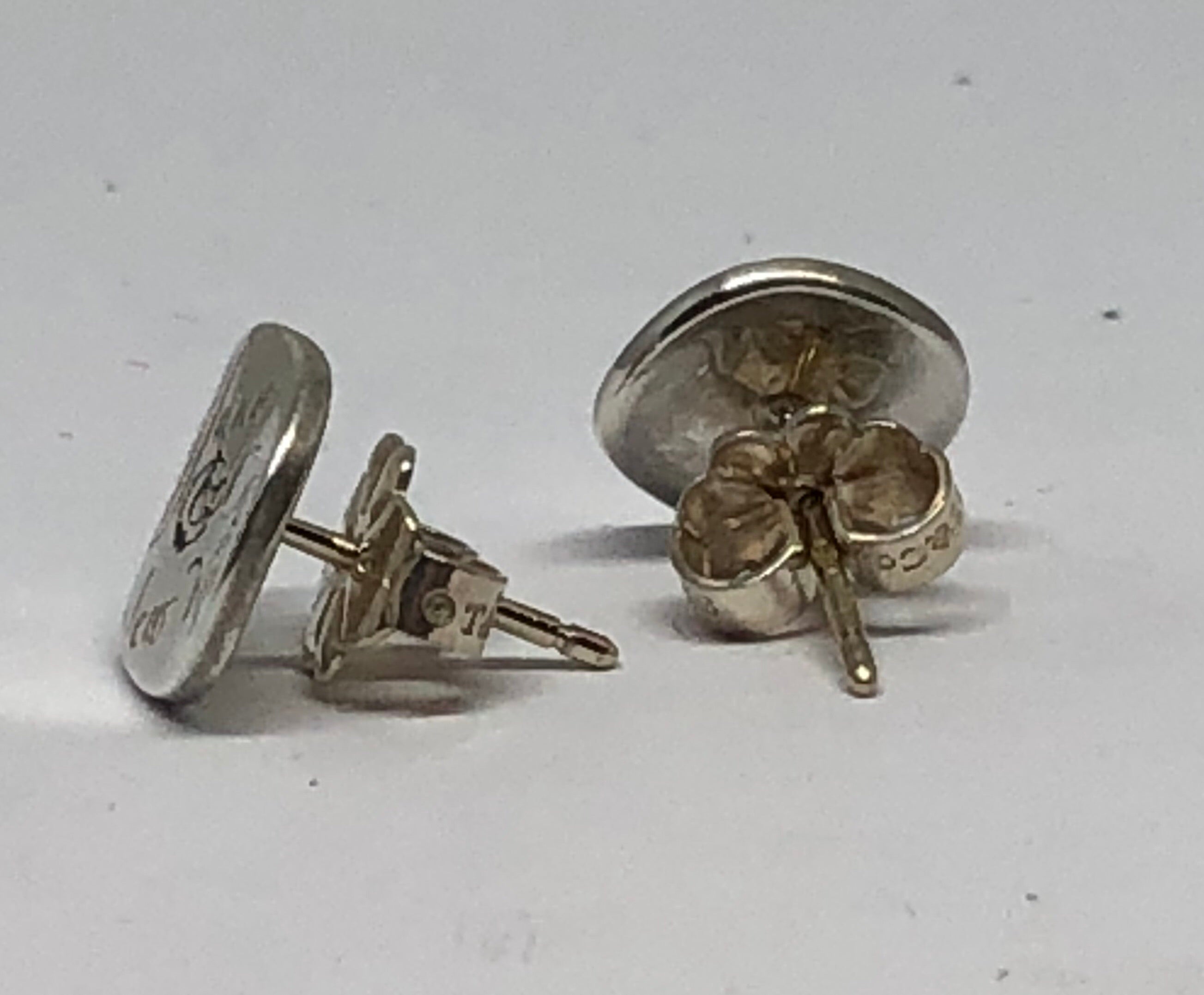 Tiffany & Co Sterling Silver Note Earring Studs - Queen May