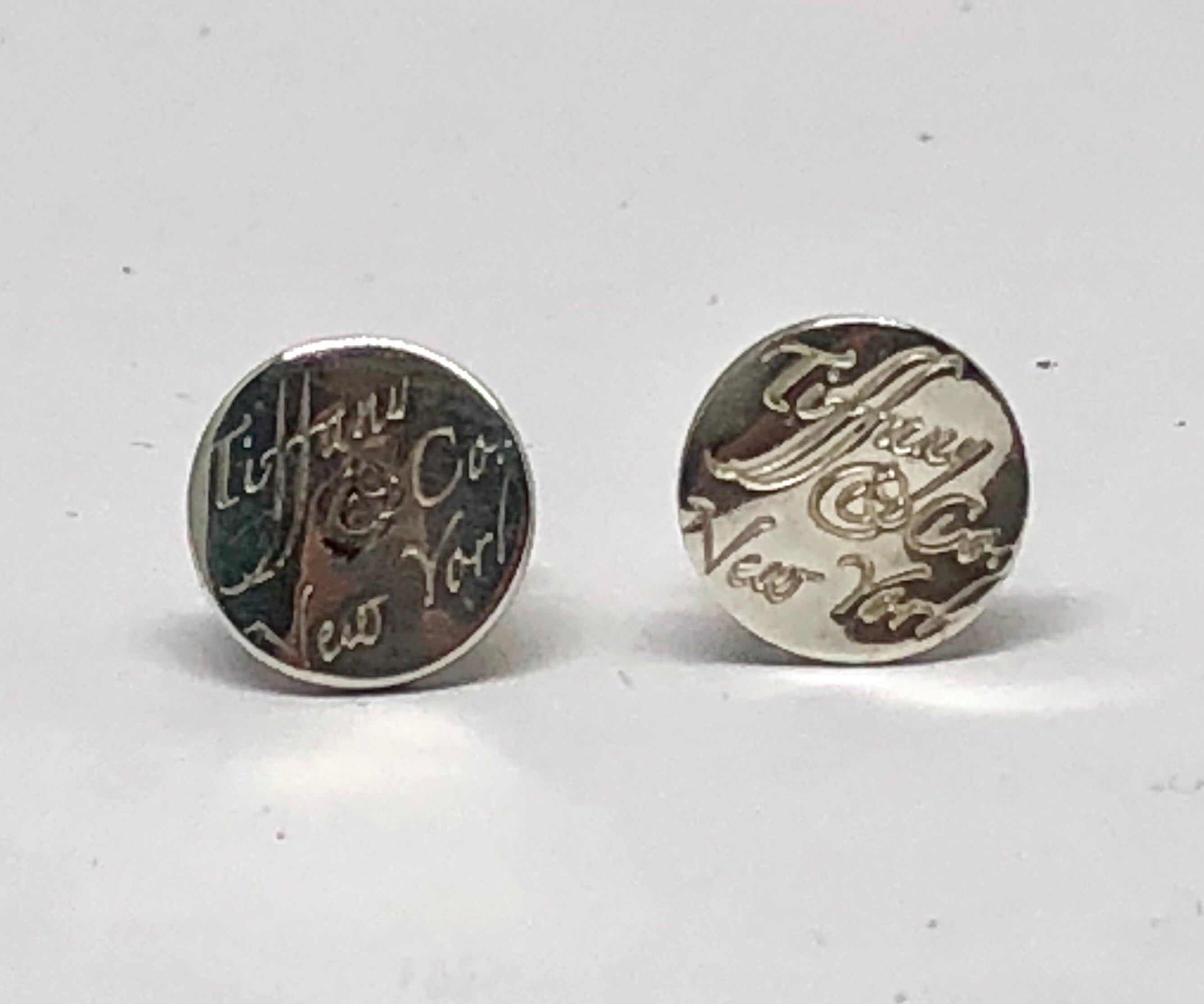 Tiffany & Co Sterling Silver Note Earring Studs - Queen May