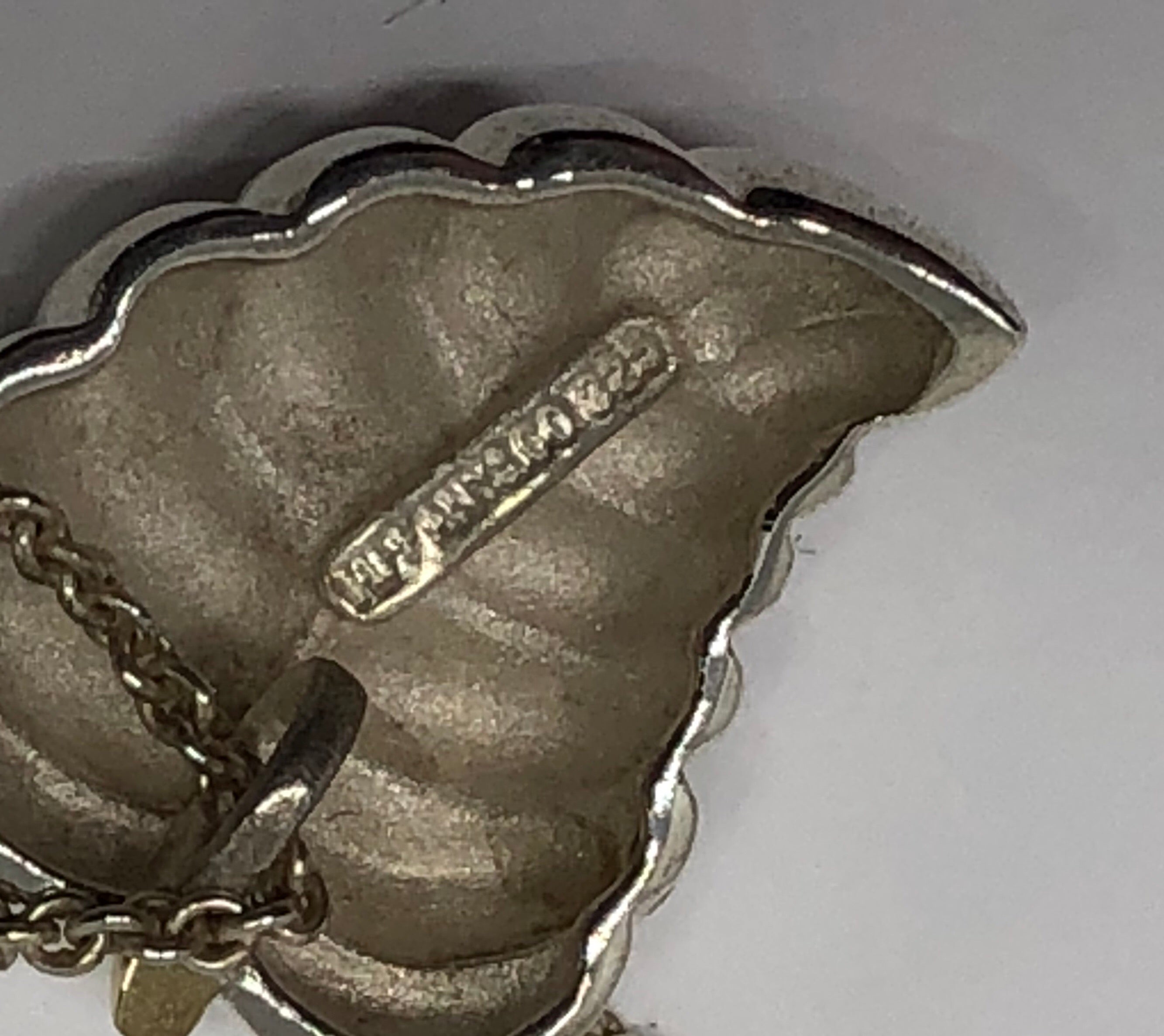 Tiffany & Co Sterling Silver & 18K Gold Leaf Necklace - Queen May