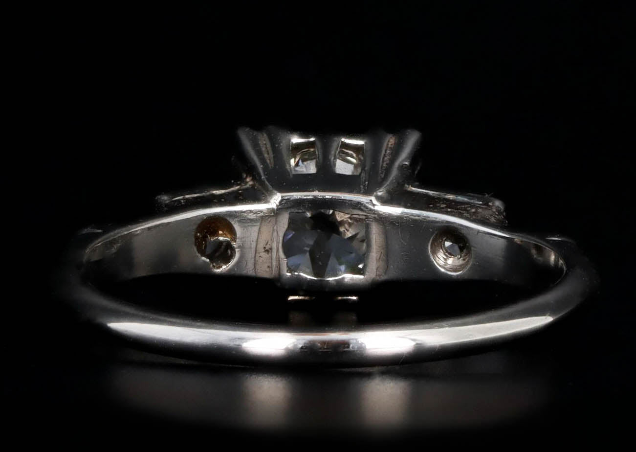 Art Deco 0.90 Carat Old European Diamond Engagement Ring - Queen May