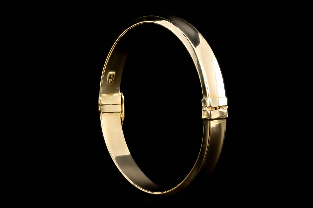 18K Yellow Gold Bangle - Queen May