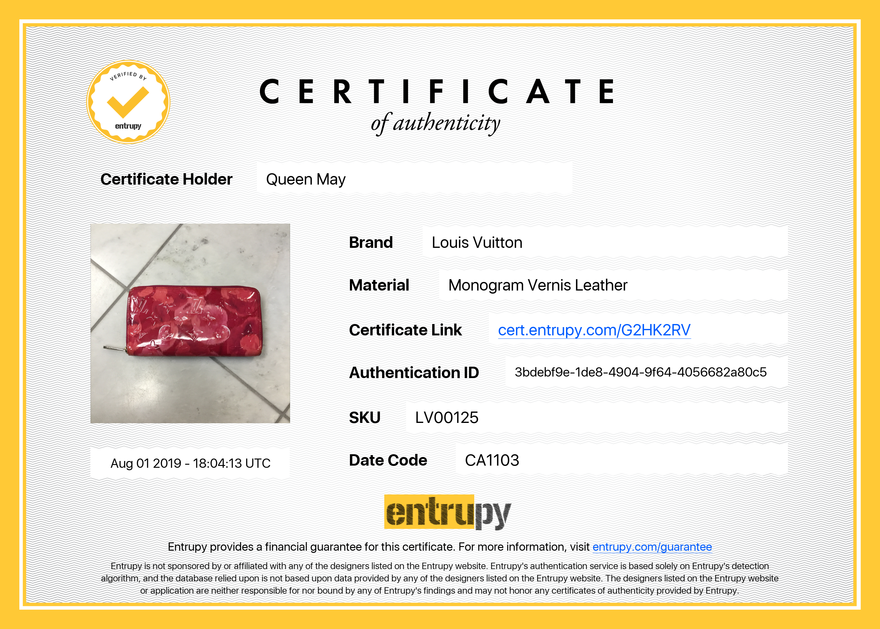 Louis Vuitton Ikat Zippy Vernis Wallet - Queen May