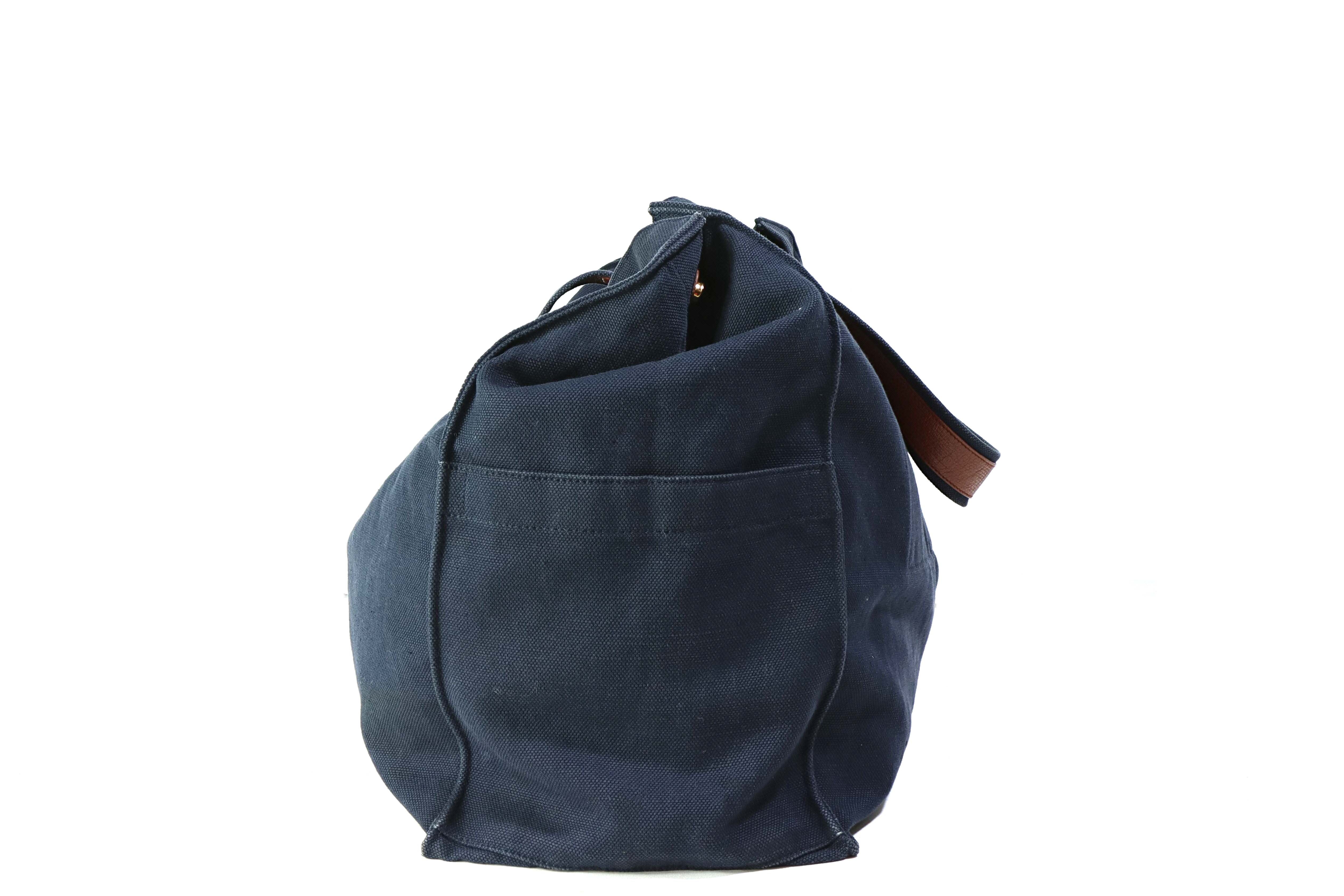 Yves Saint Laurent Navy Canvas Tote - Queen May