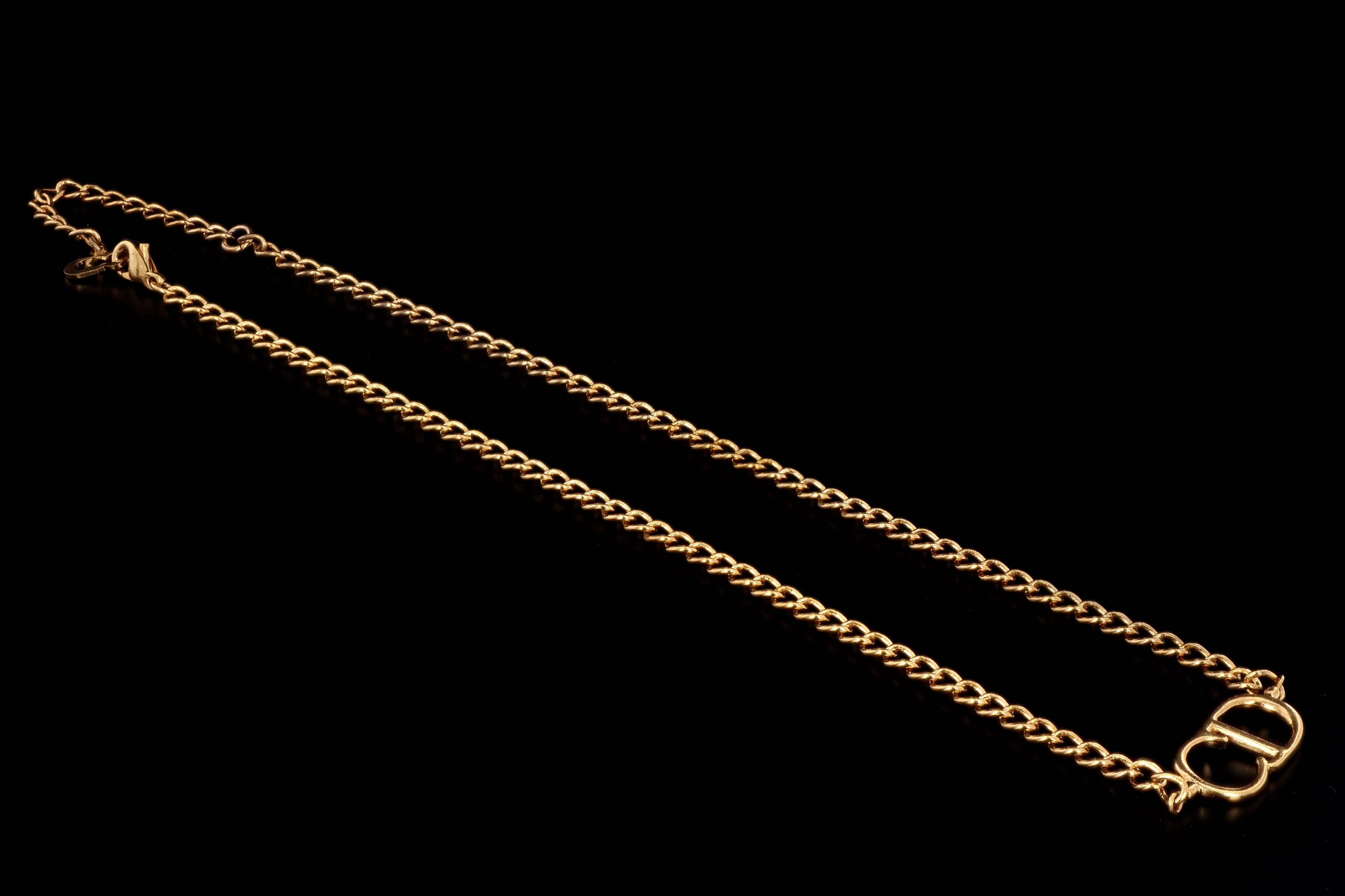 Christian Dior Logo Necklace - Queen May