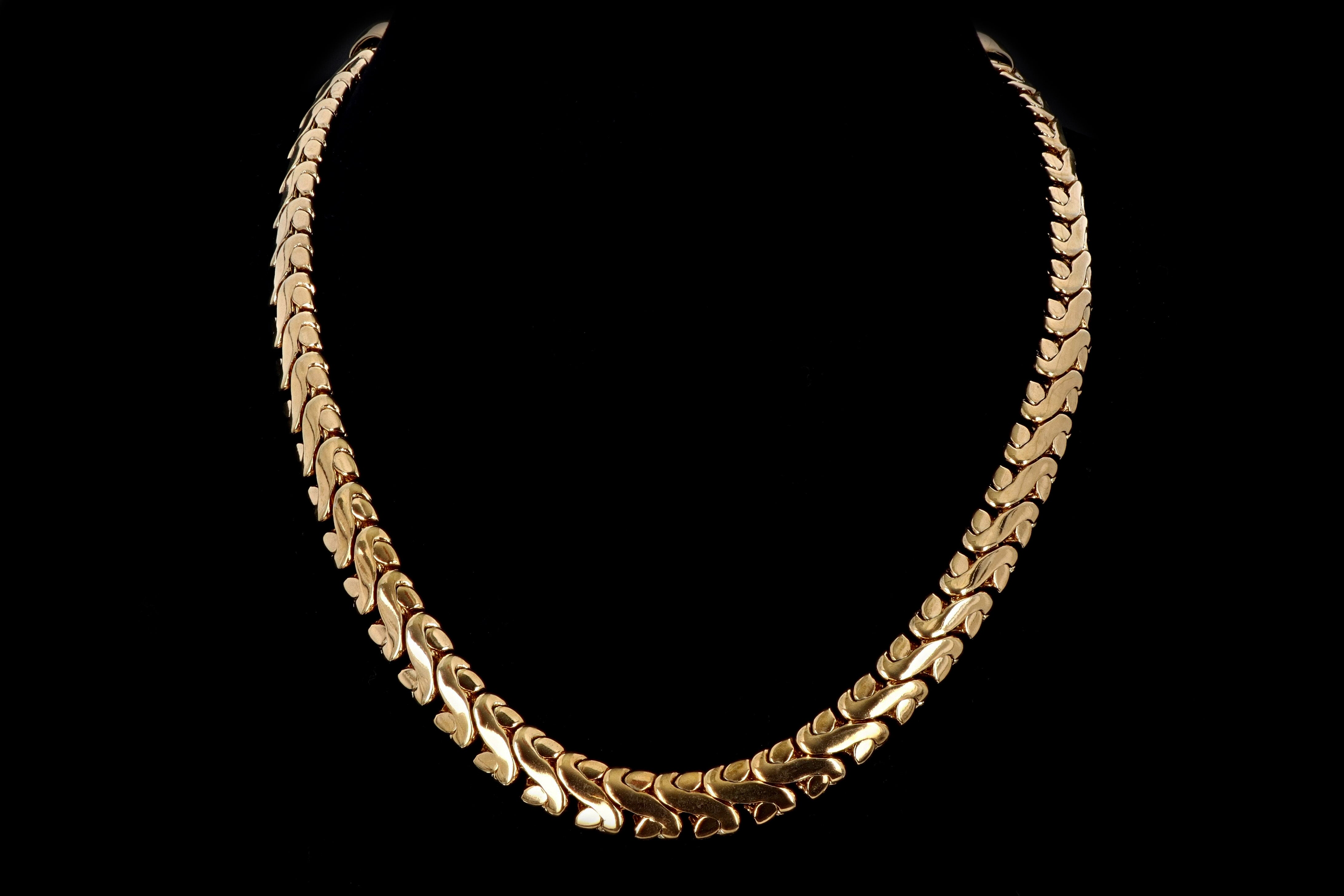 Vintage Givenchy Gold Plated Wave Choker - Queen May