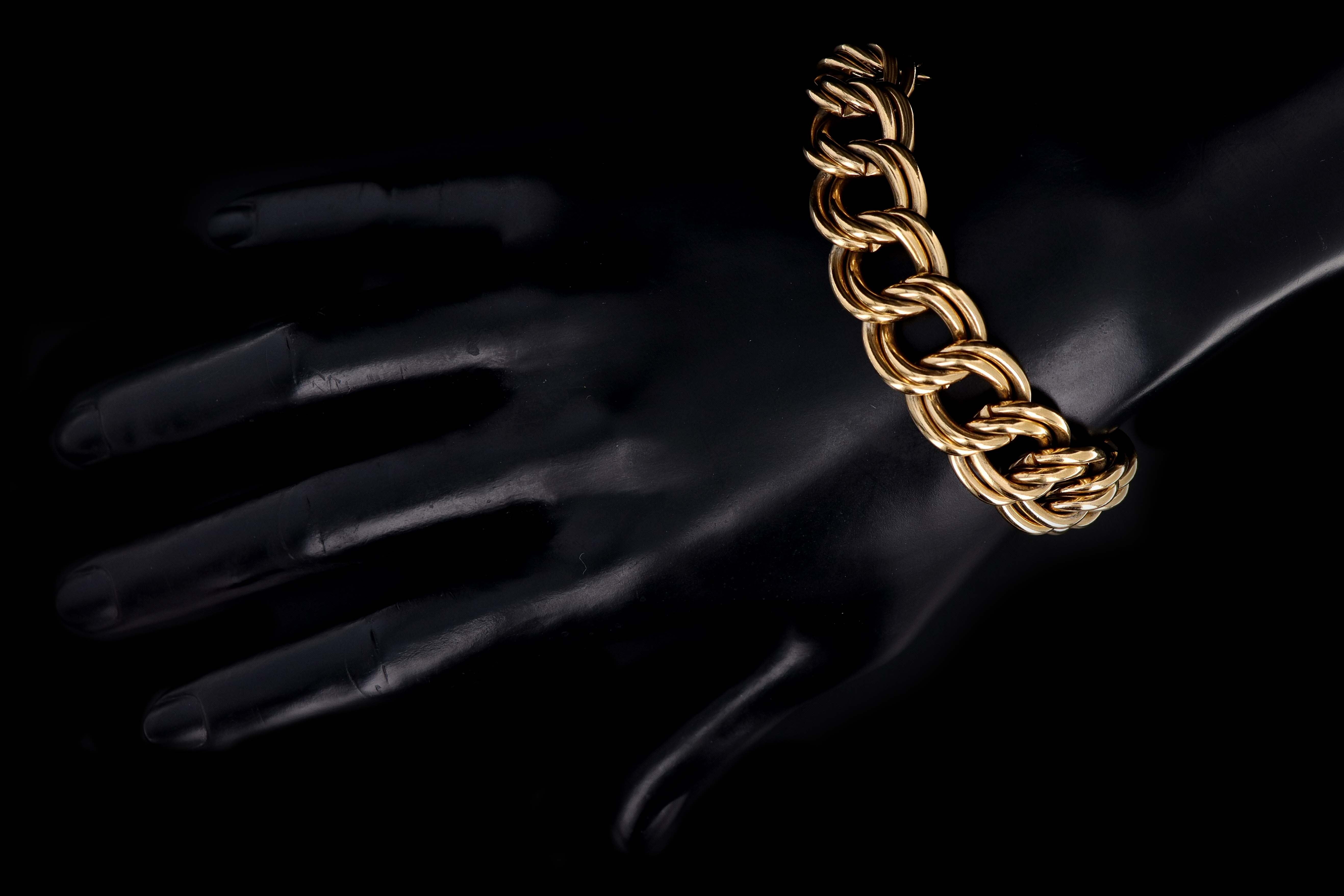 Vintage Givenchy Gold Plated Curb Link Bracelet - Queen May