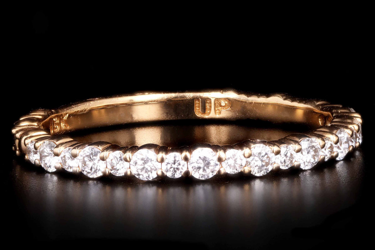 18K Rose Gold .35 Carat Diamond Eternity Band Size 7 - Queen May