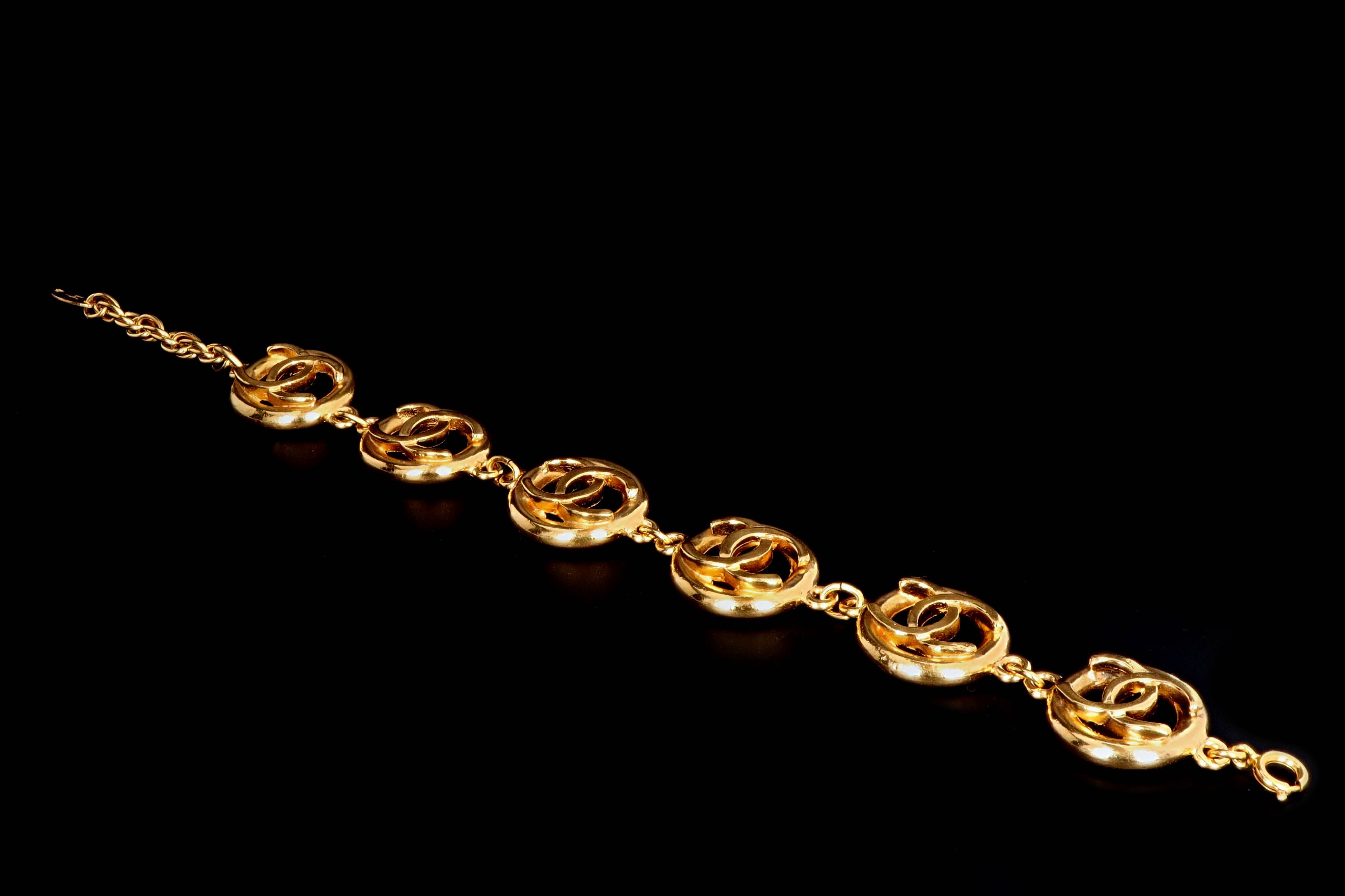 1983 Vintage Chanel Logo Bracelet - Queen May