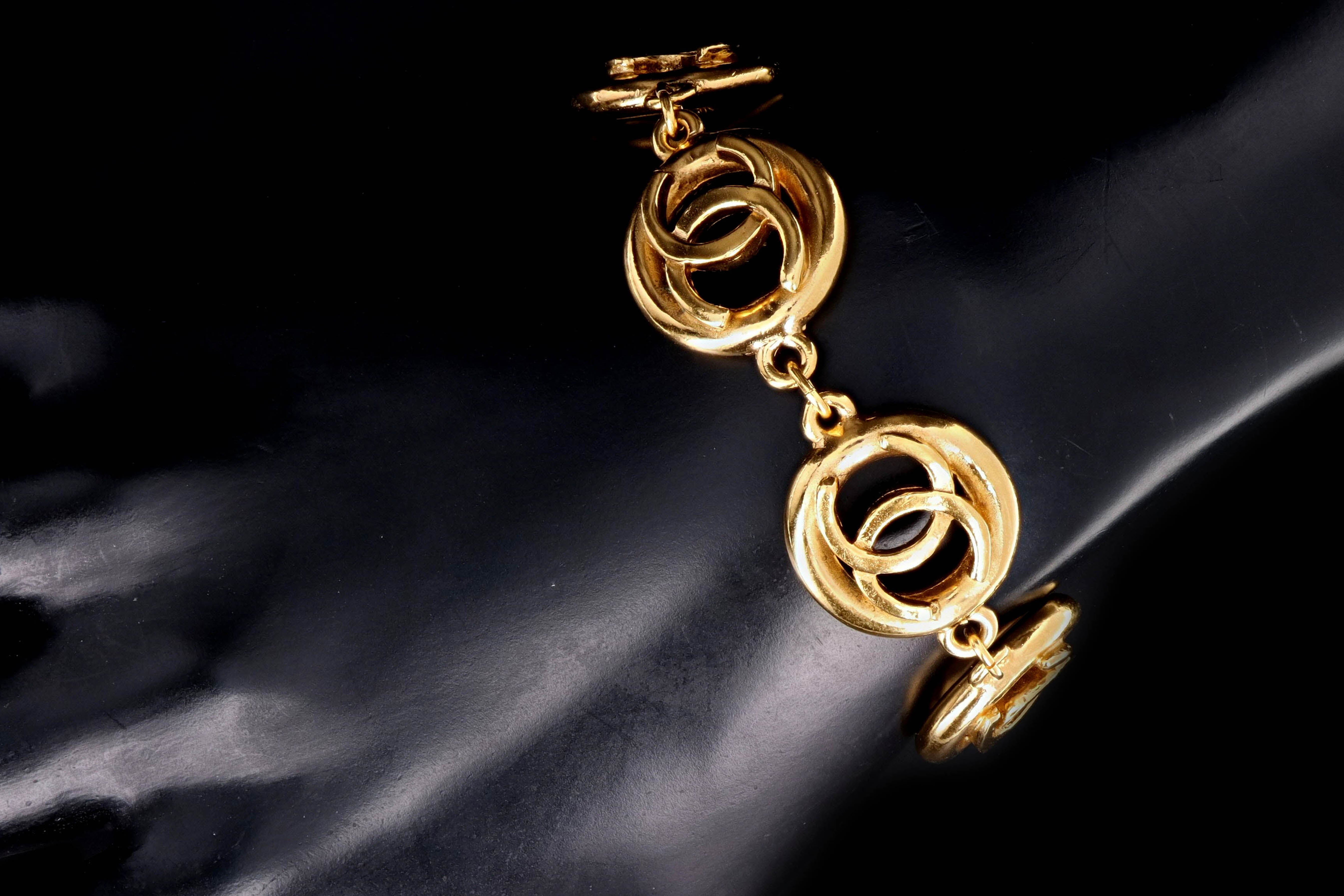 1983 Vintage Chanel Logo Bracelet - Queen May