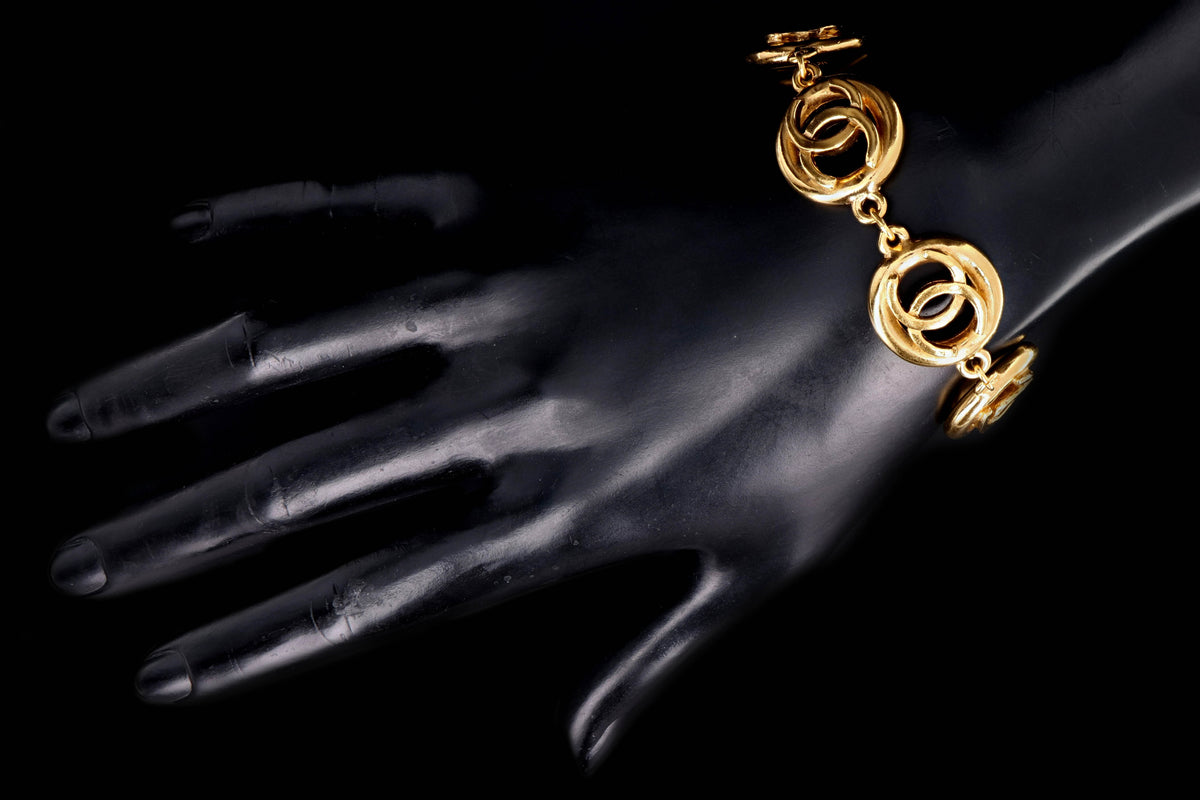 1983 Vintage Chanel Logo Bracelet - Queen May