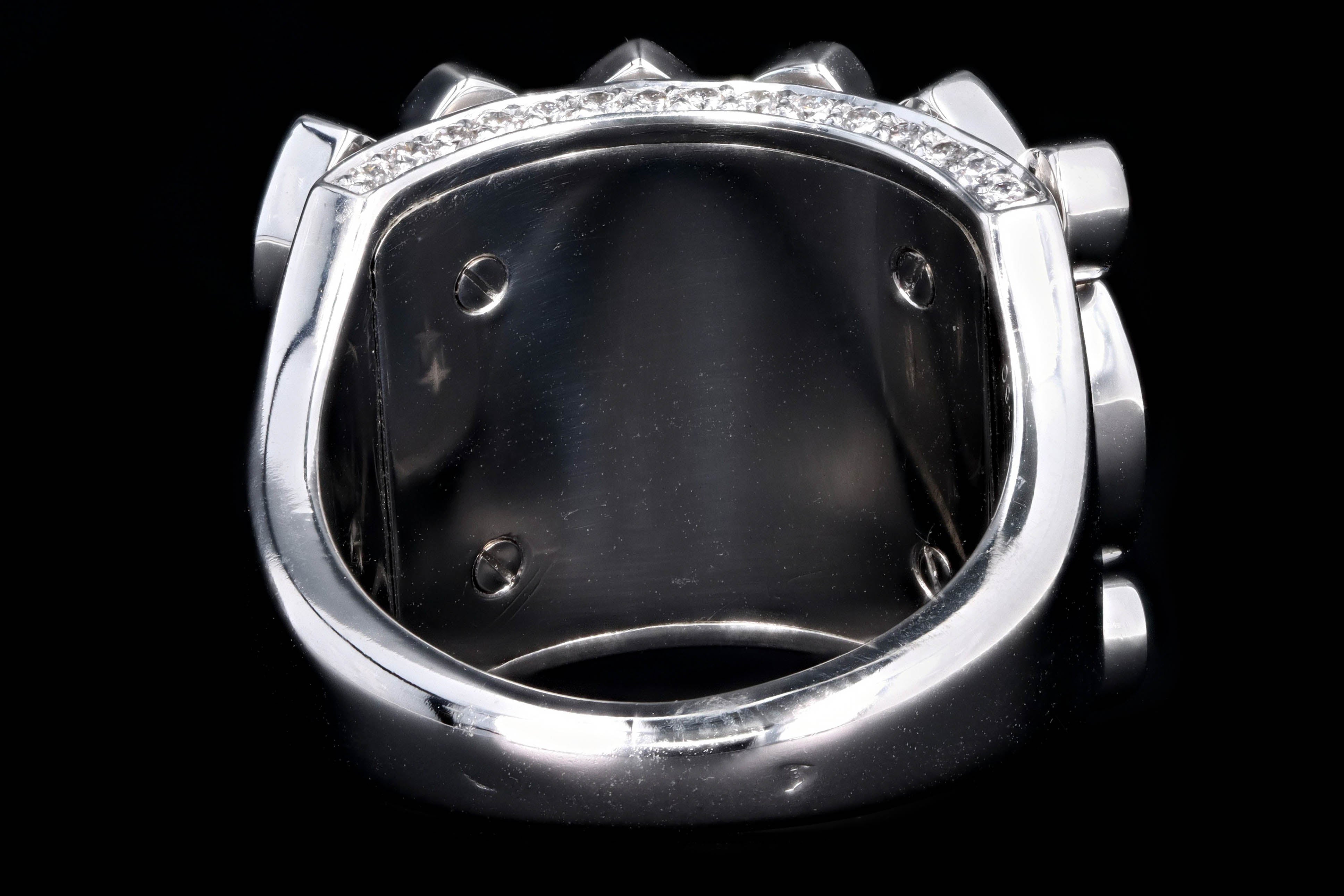 Modern Cartier Diadea 18K White Gold Diamond Ring - Queen May