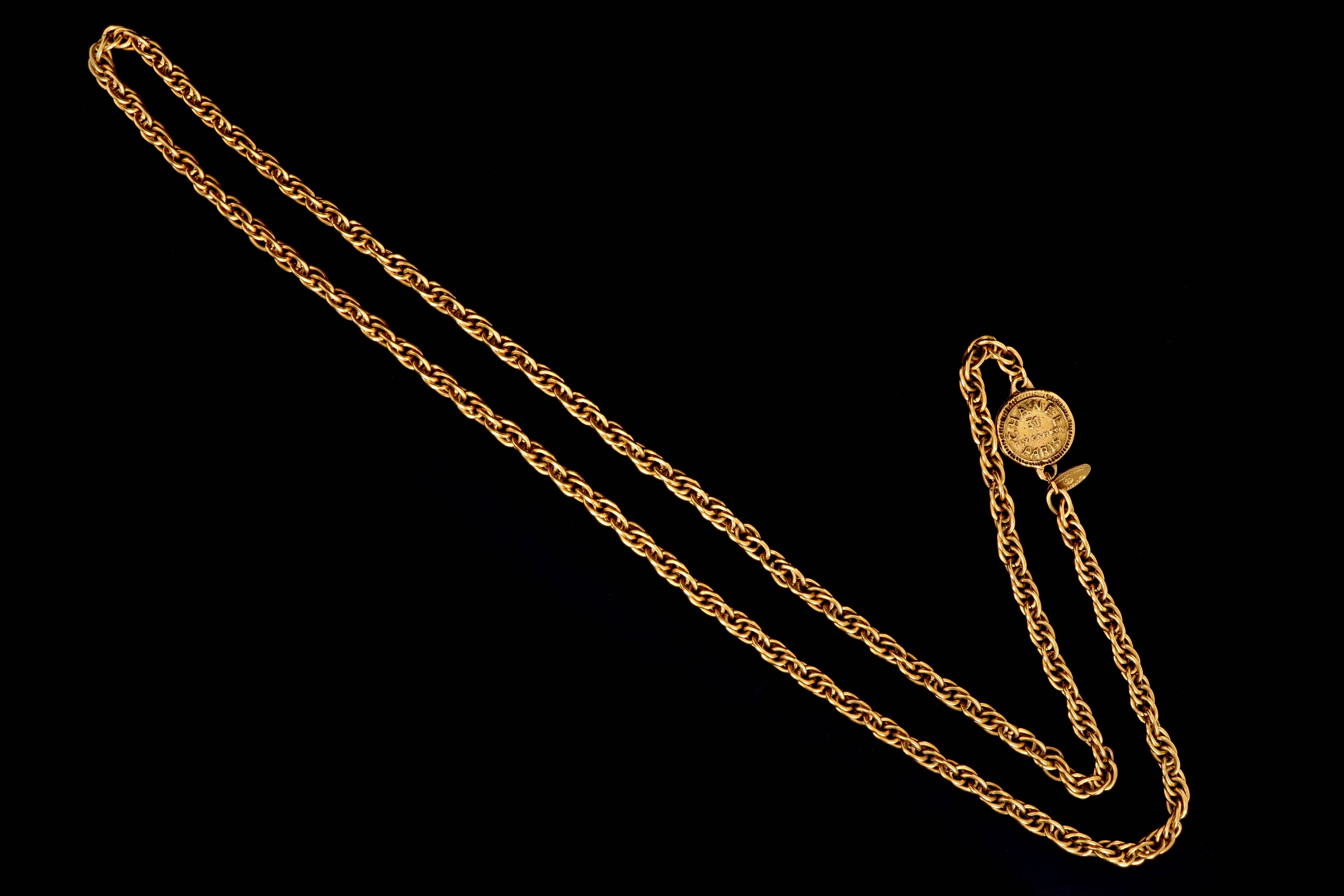 Vintage Chanel Rue Cambon Paris Chain Necklace - Queen May