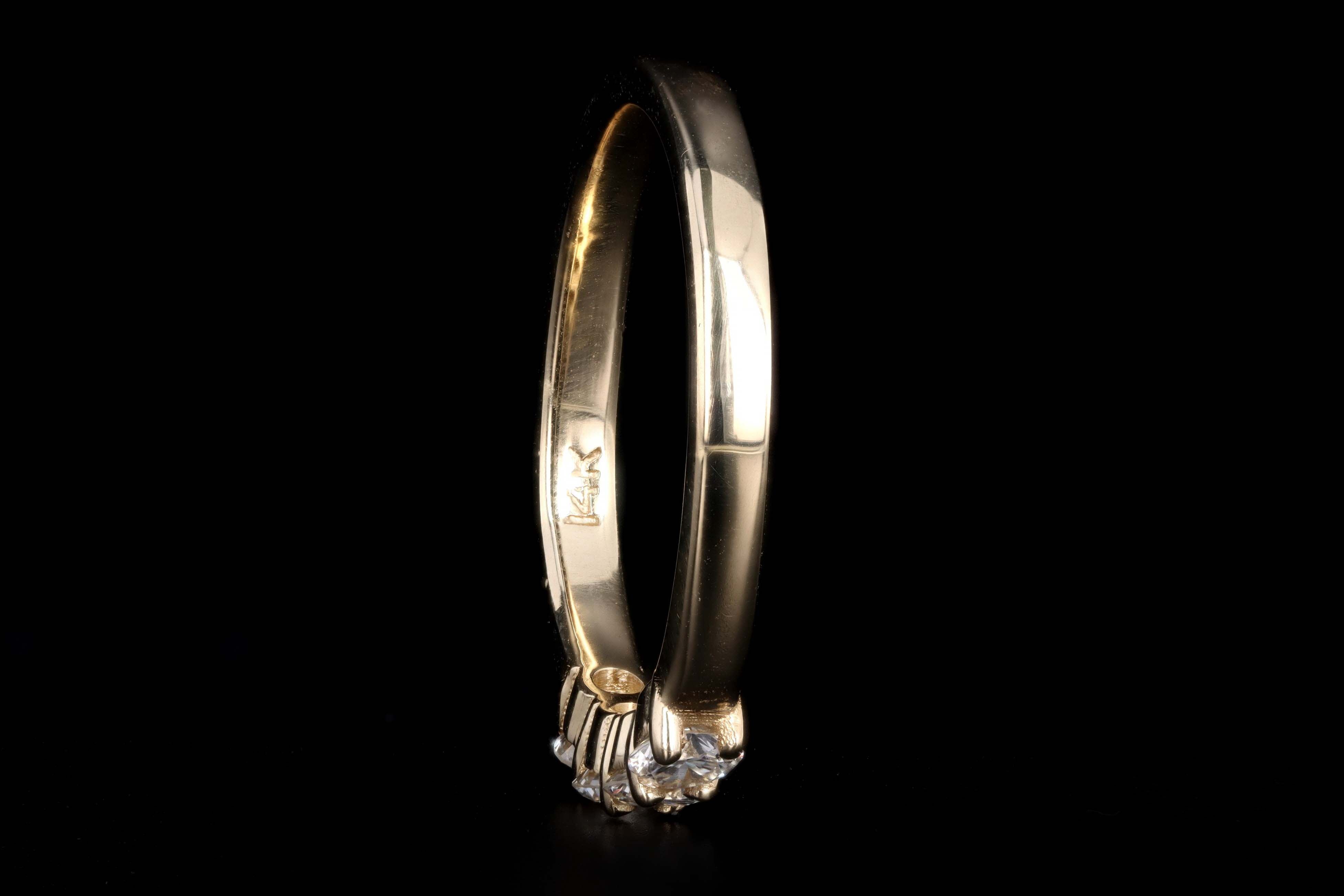 New Platinum or 14K Yellow Gold .45 Carat Total Weight Diamond Four Stone Band - Queen May