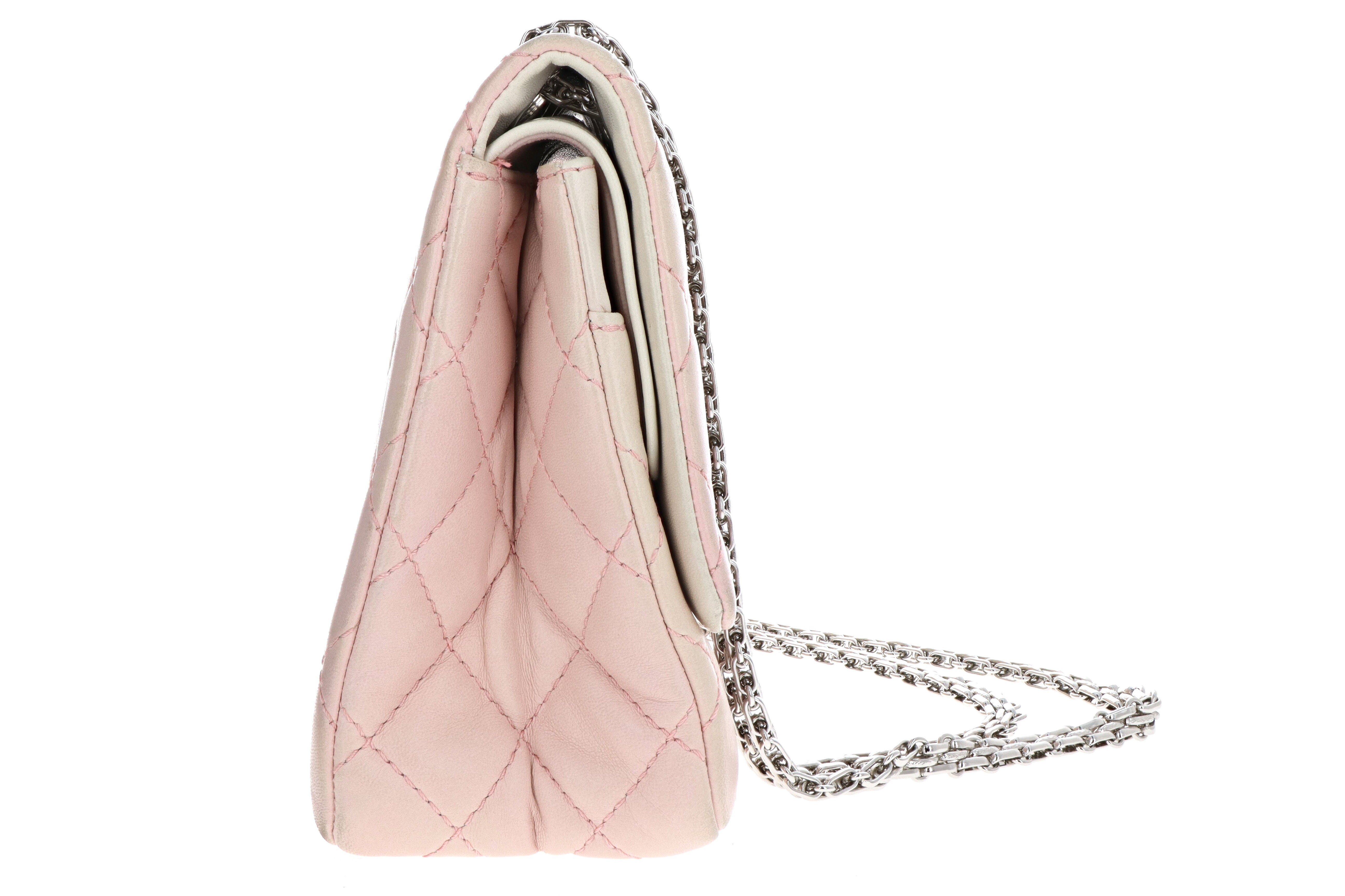 Chanel Lambskin 2.55 Reissue 227 Double Flap Bag Degrade Pink - Queen May