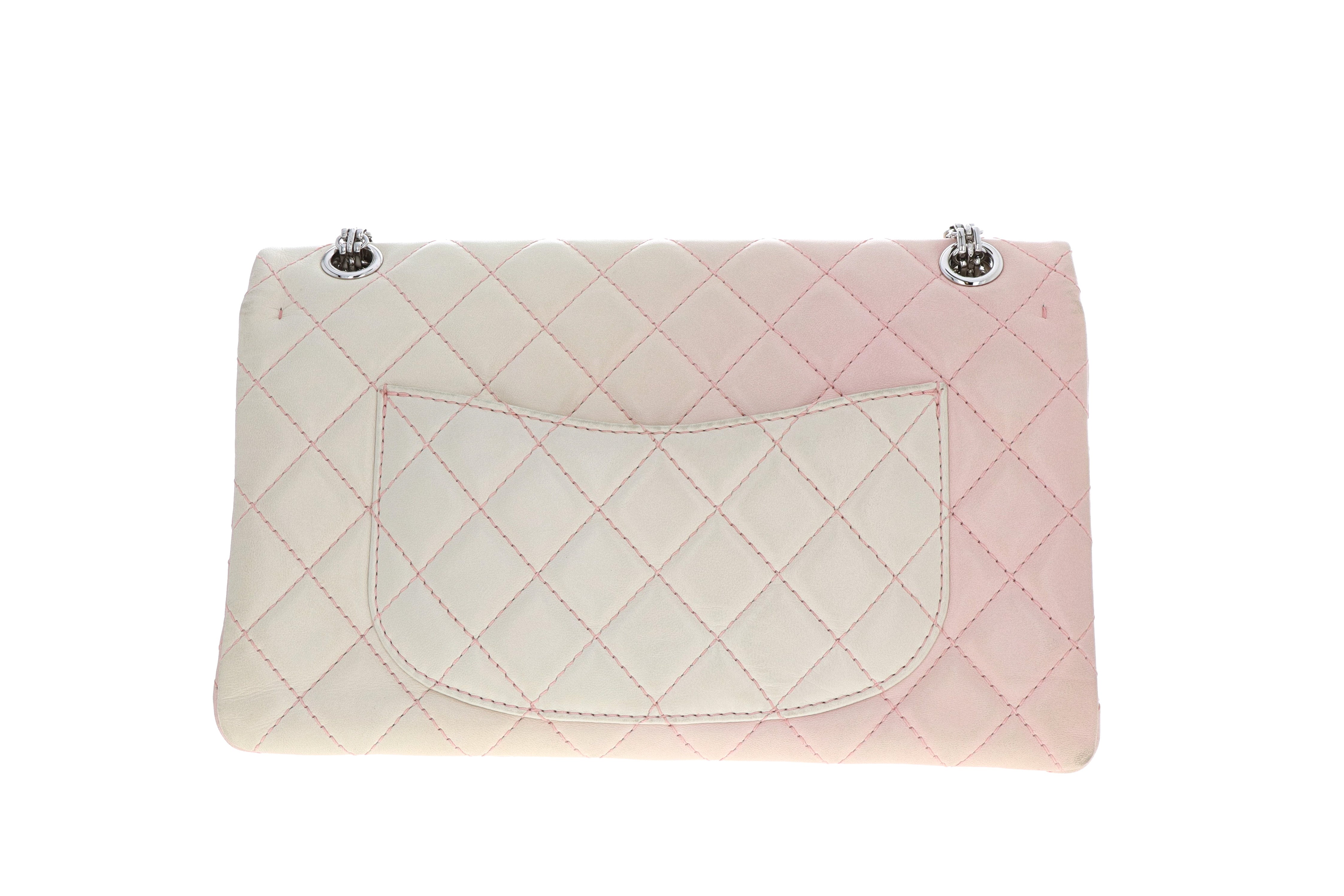 Chanel Lambskin 2.55 Reissue 227 Double Flap Bag Degrade Pink - Queen May