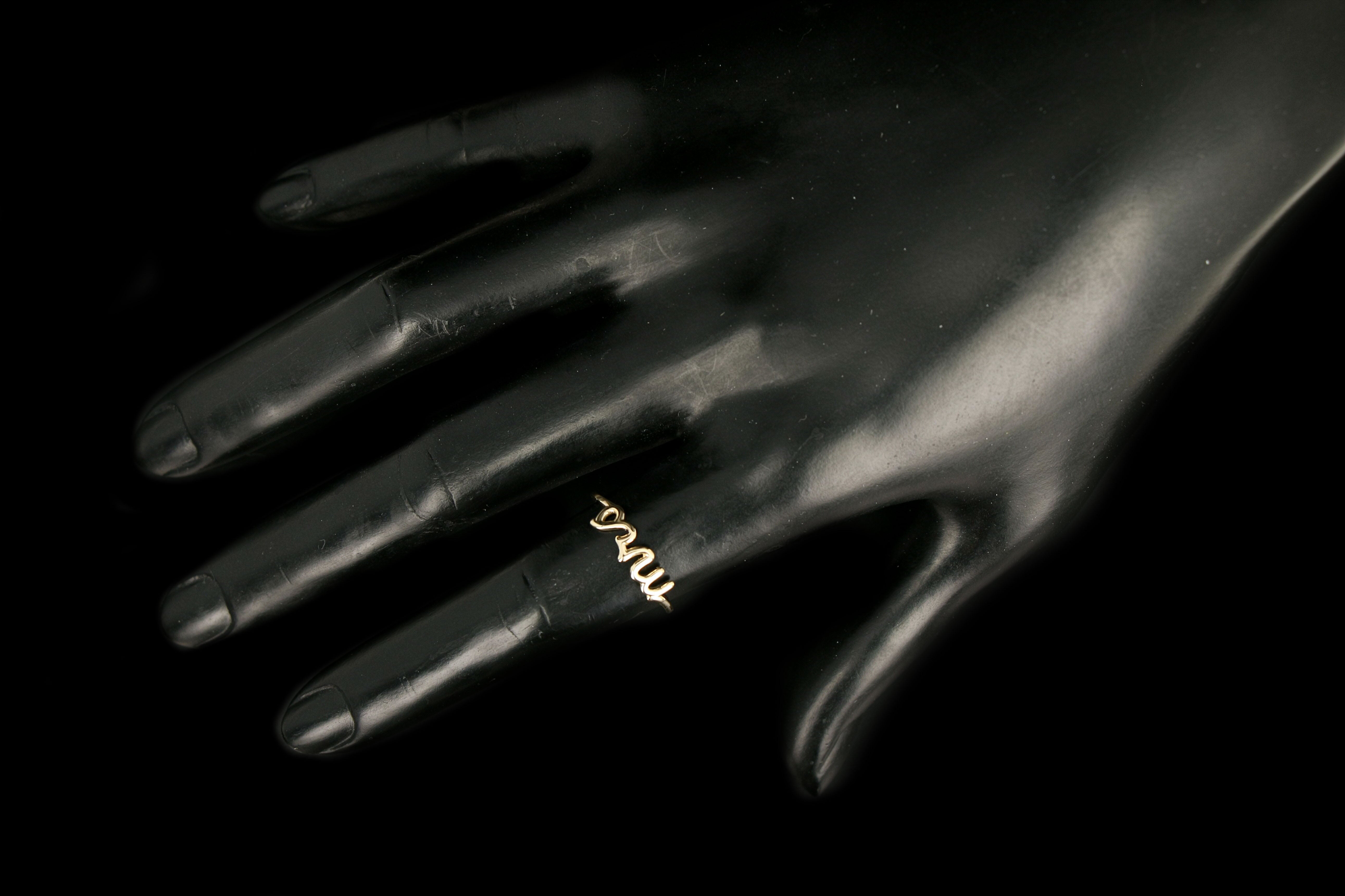 New 14K Yellow Gold Mrs. Ring - Queen May