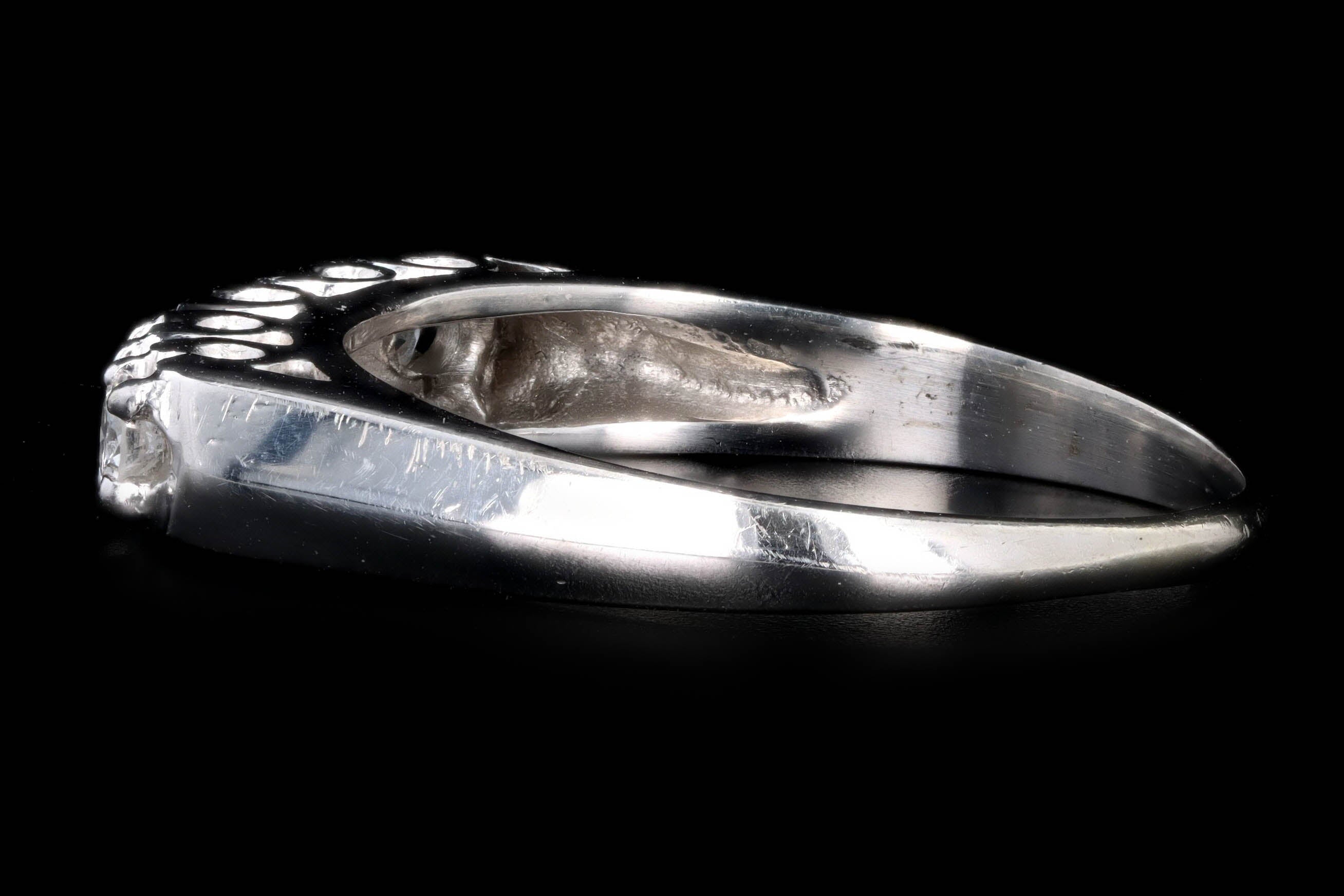 Modern 14K White Gold .3 Carat Total Weight Diamond Band - Queen May