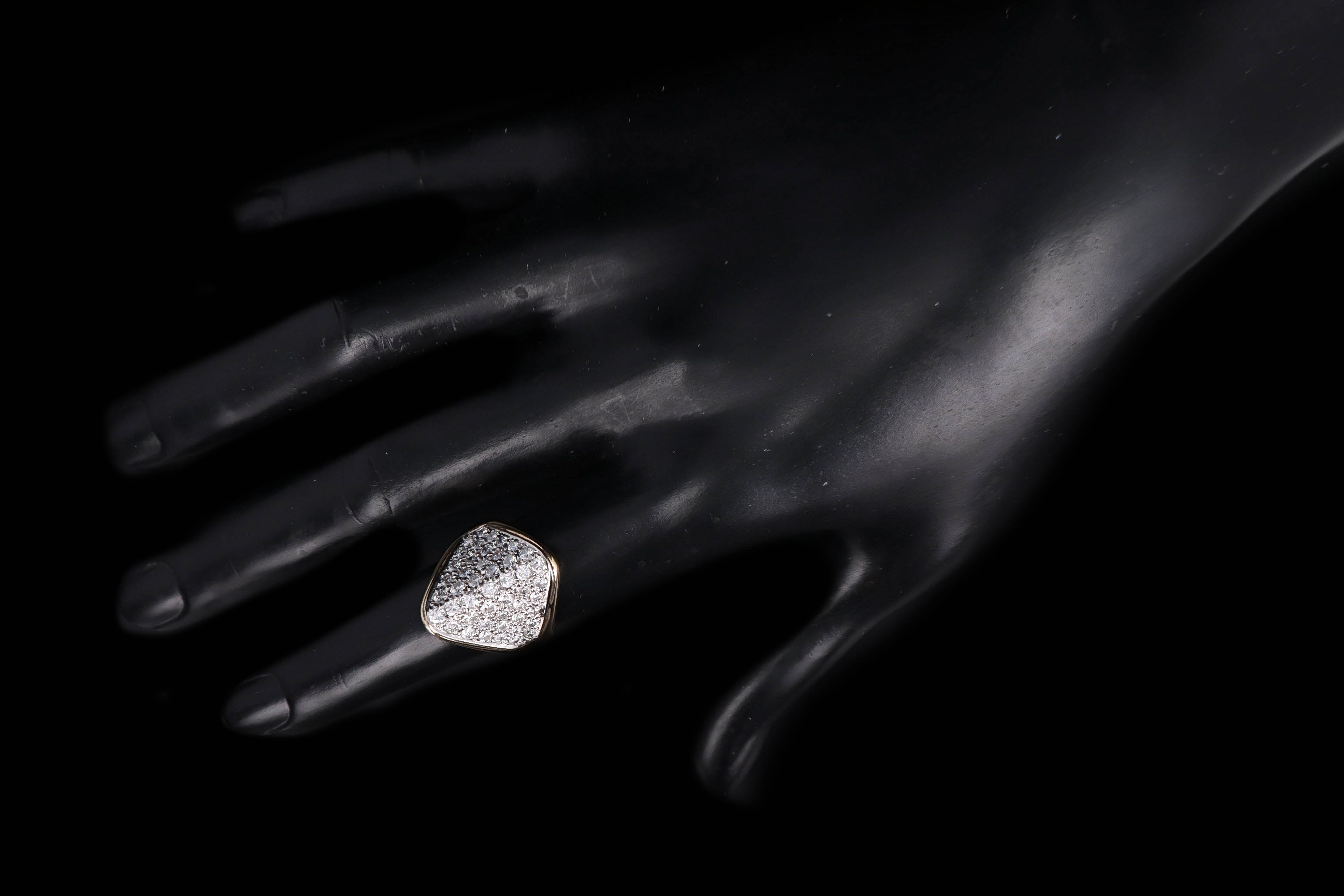 Vintage 14K Yellow Gold 2 Carat Total Weight Diamond Ring - Queen May