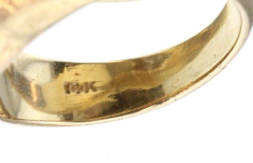 Antique 14K Gold Diamond Gypsy Ring by Weinrich Bros - Queen May