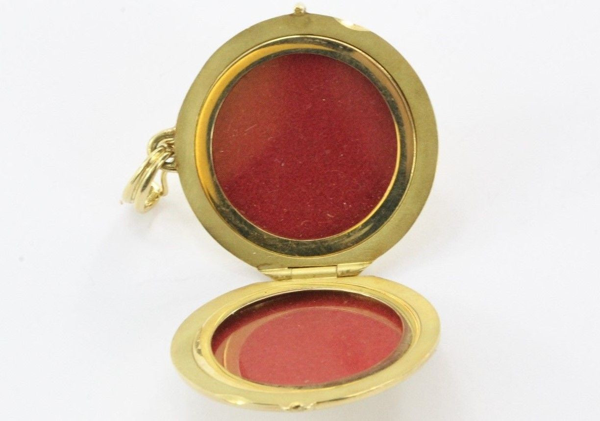 Vintage Tiffany & Co 18K Gold 750 Round Locket Pendant NO MONOGRAM - Queen May