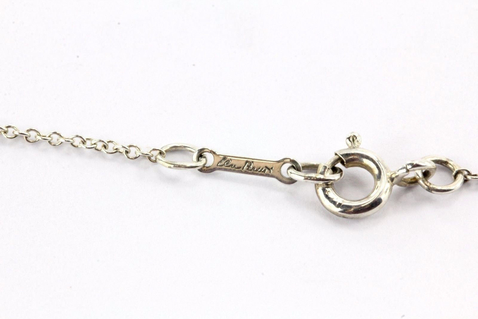 Tiffany & Co Sterling Silver Elsa Peretti Cross Pendant Necklace 20" - Queen May