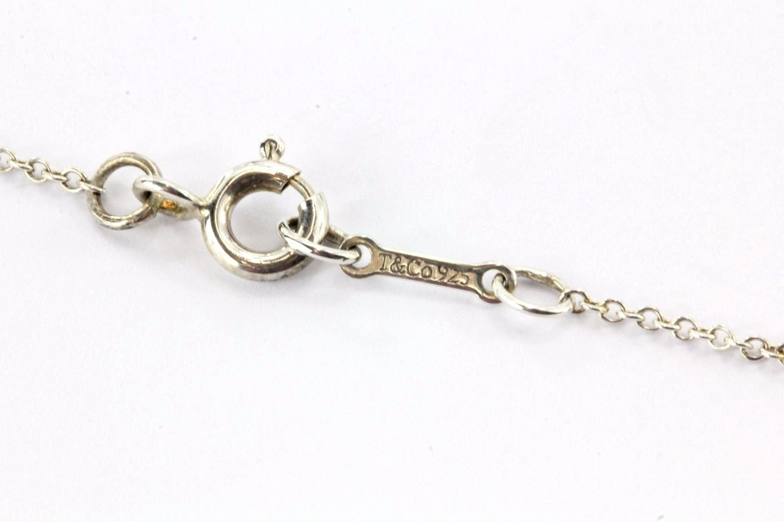 Tiffany & Co Sterling Silver Elsa Peretti Cross Pendant Necklace 20" - Queen May