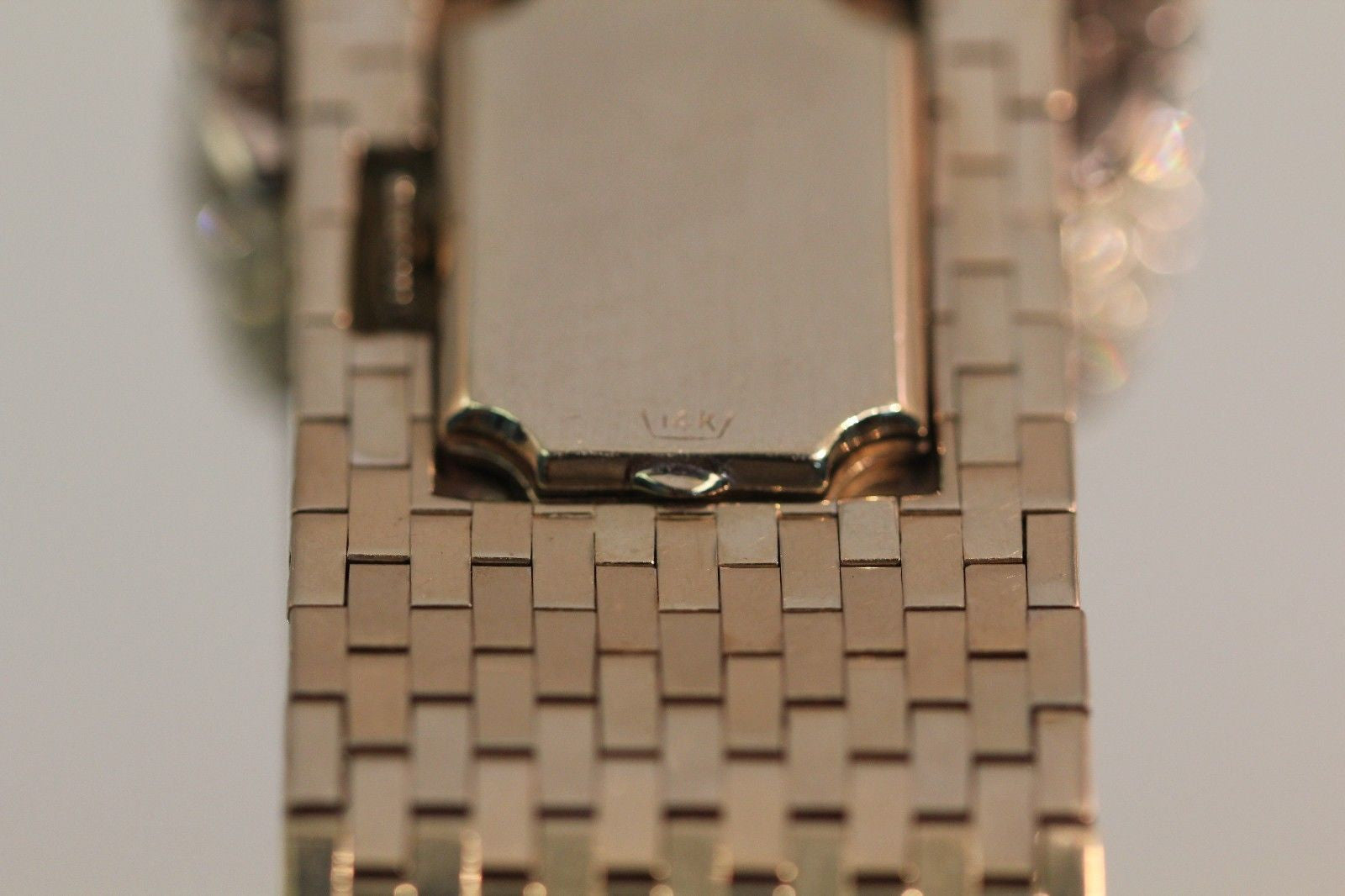 Vintage Heavy 1940's 14K White Gold & White Sapphire Ciro Belt Buckle Watch 5ctw - Queen May